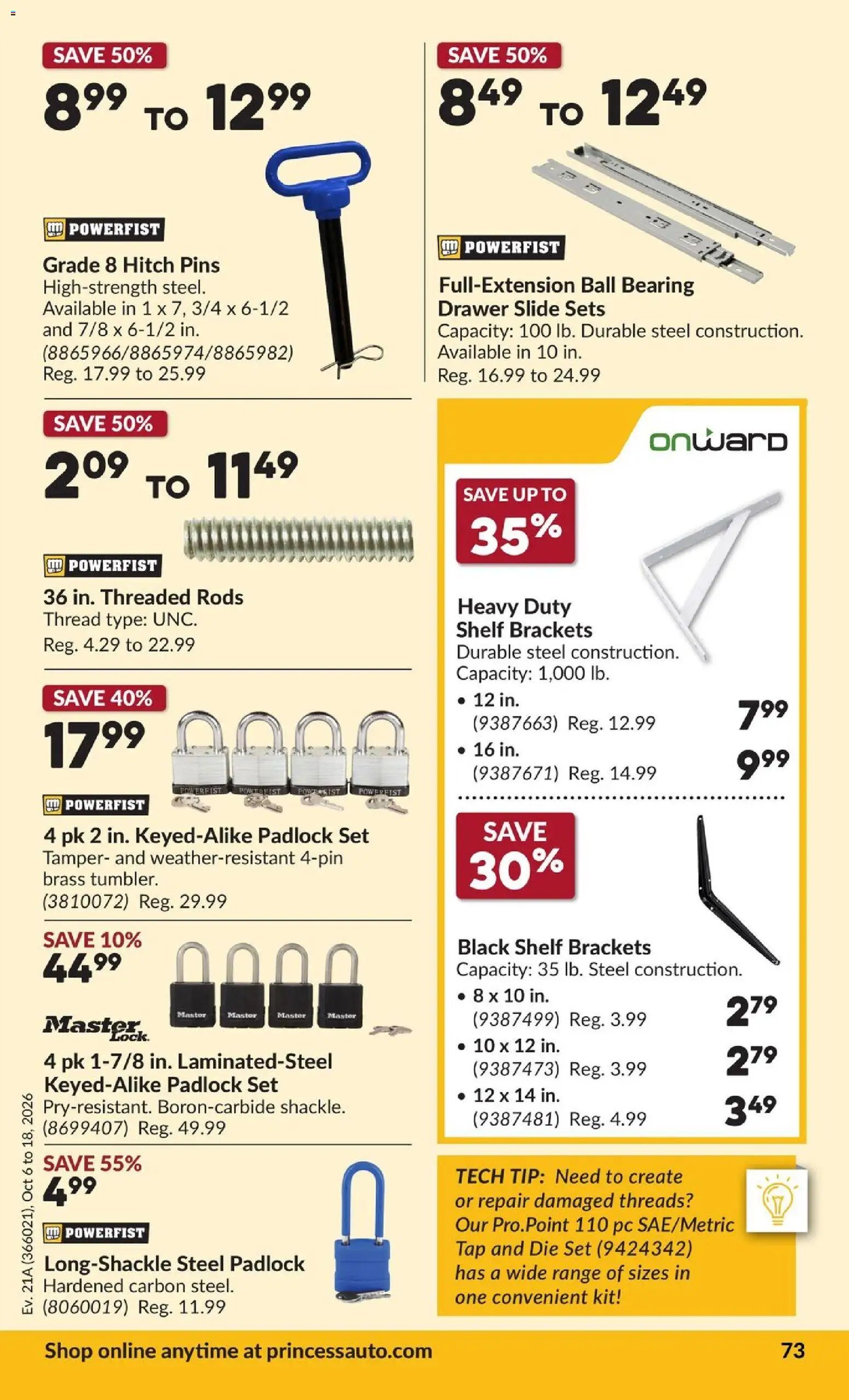 Princess Auto flyer - 2 Week Sale!