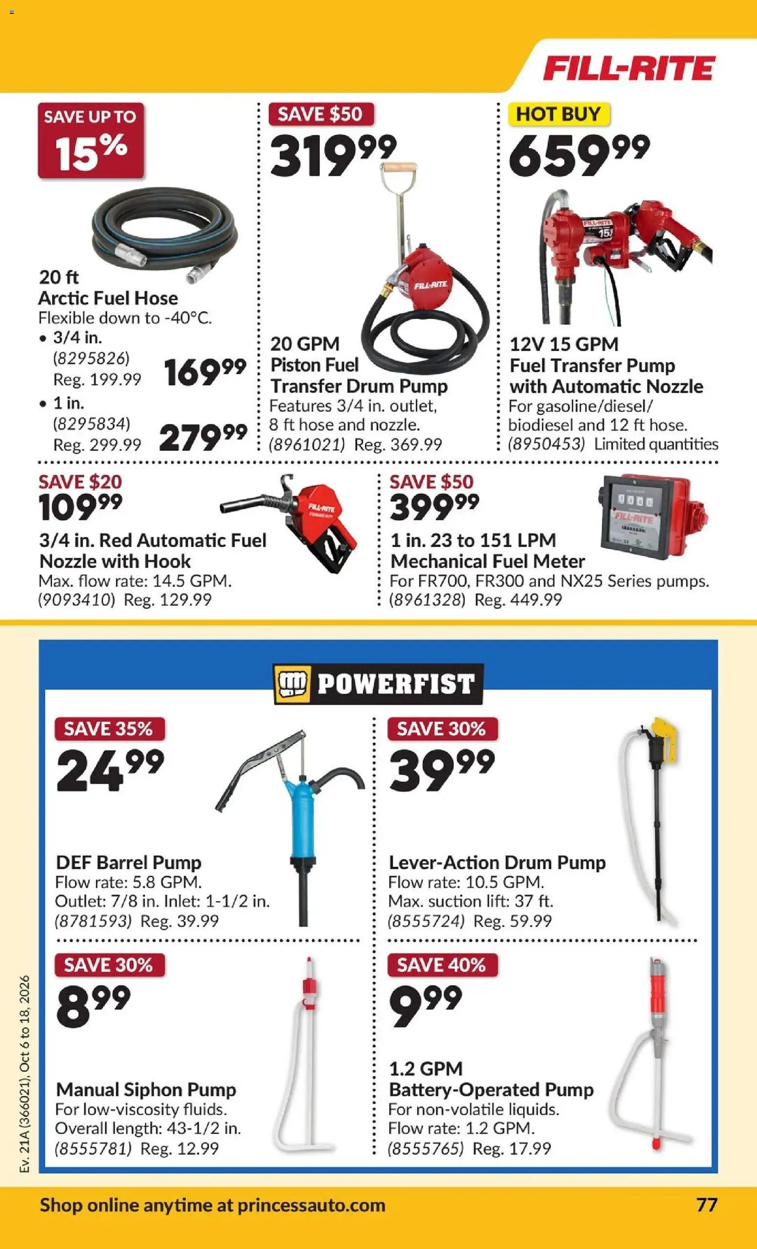 Princess Auto flyer - 2 Week Sale!