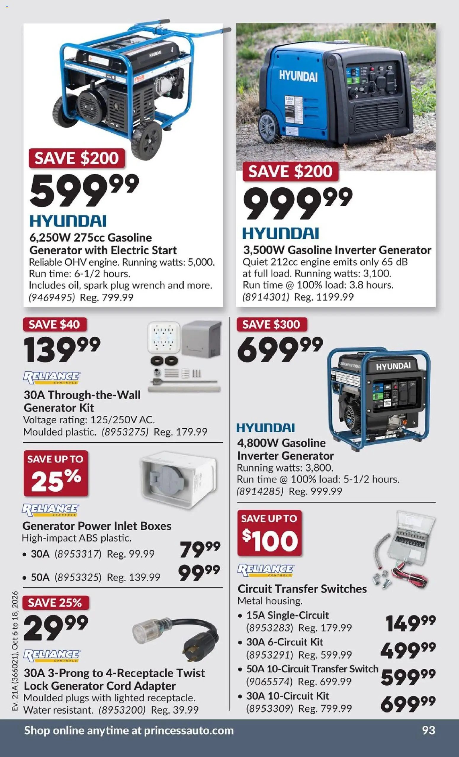 Princess Auto flyer - 2 Week Sale!