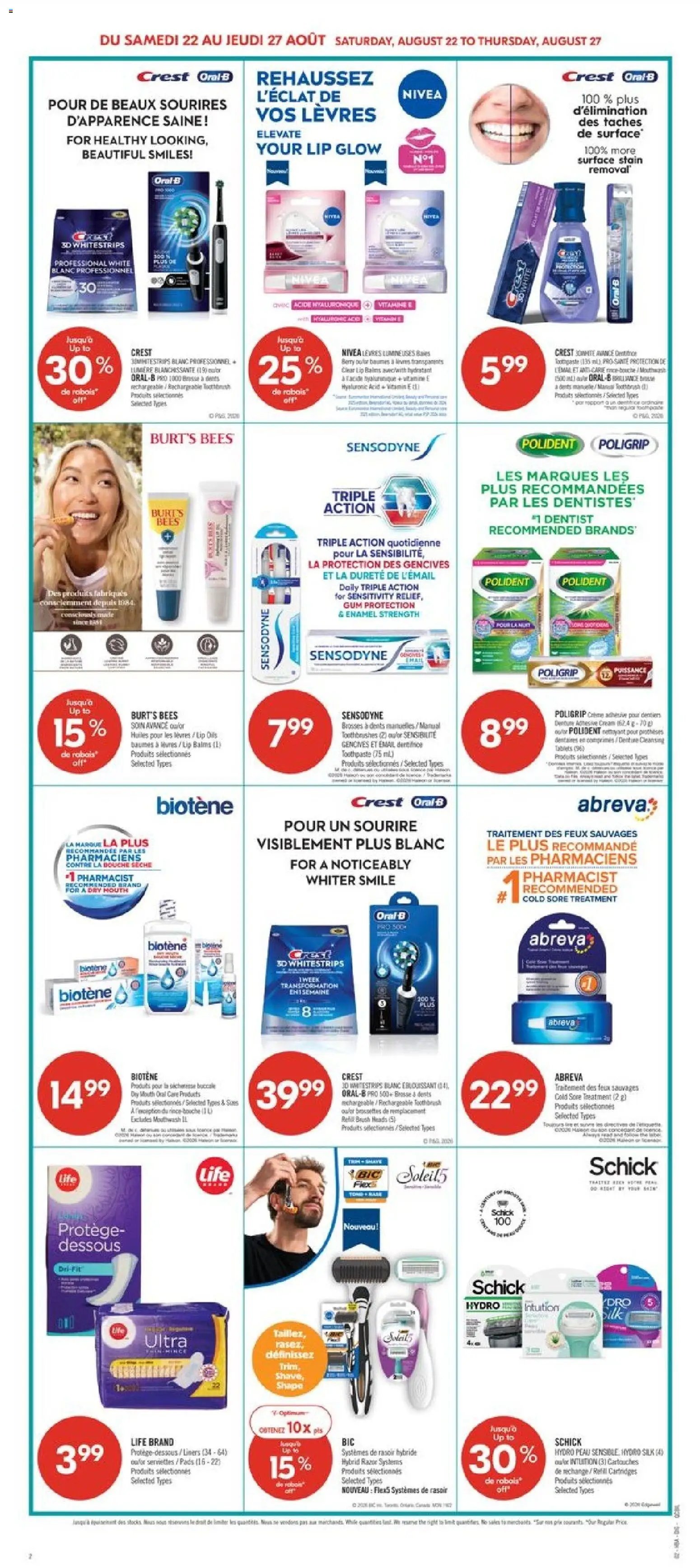 Pharmaprix weekly flyer / circulaire