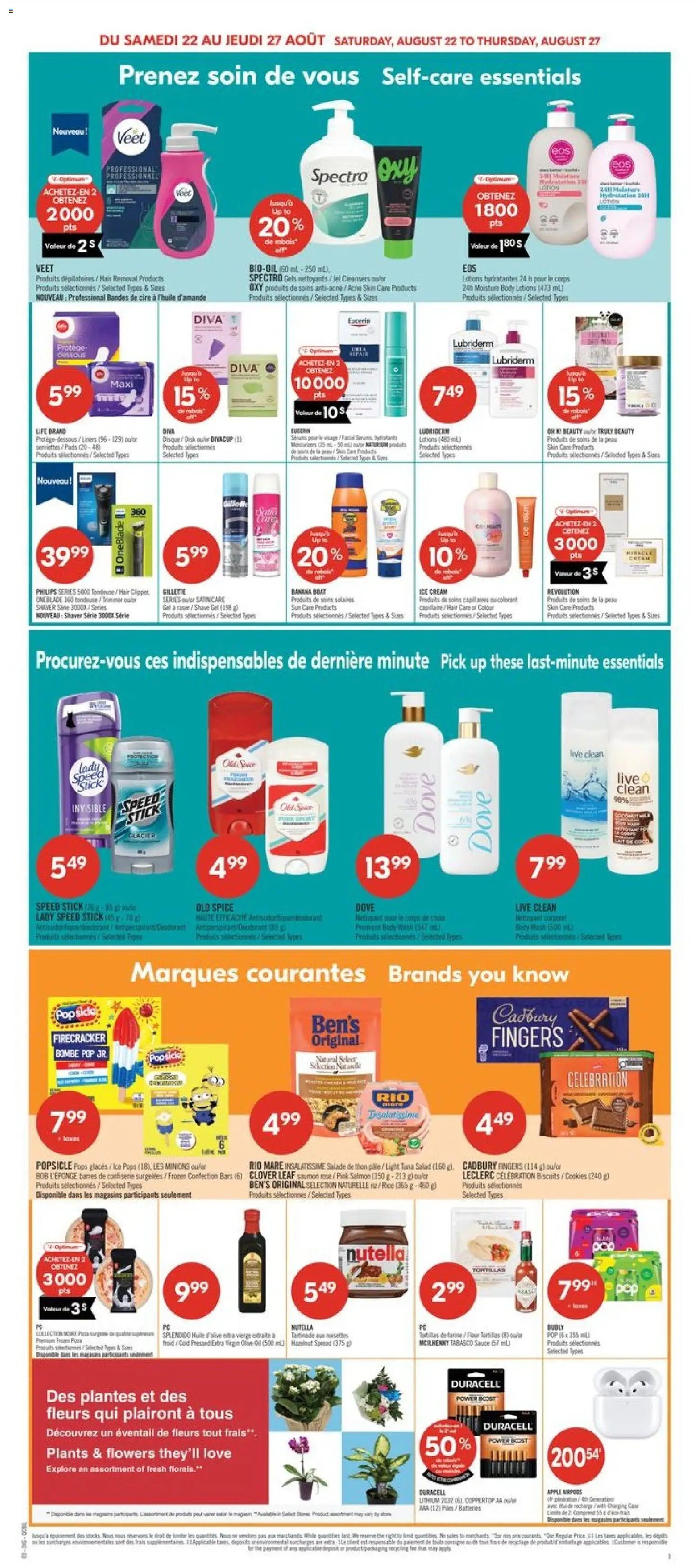 Pharmaprix weekly flyer / circulaire