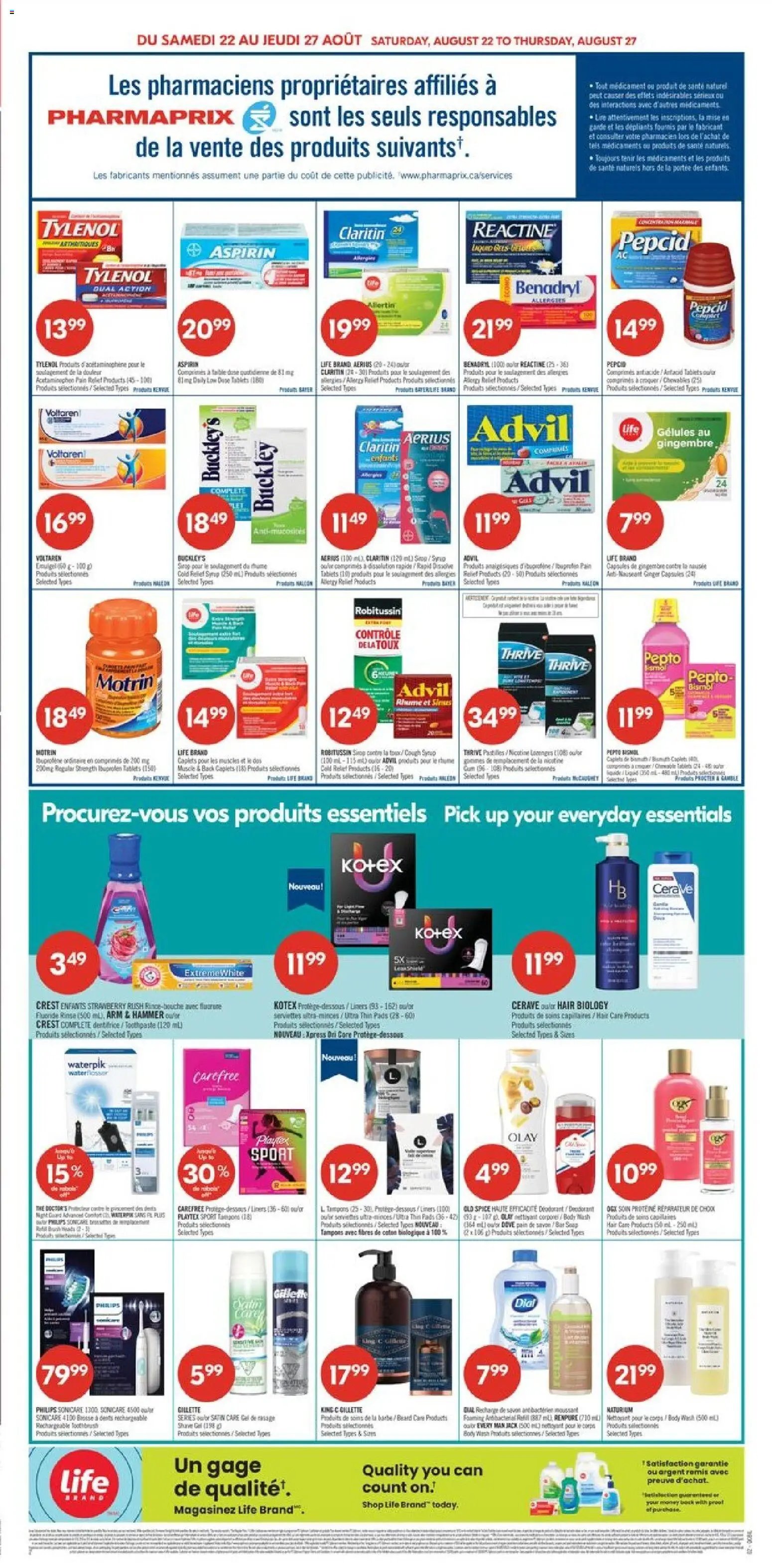 Pharmaprix weekly flyer / circulaire