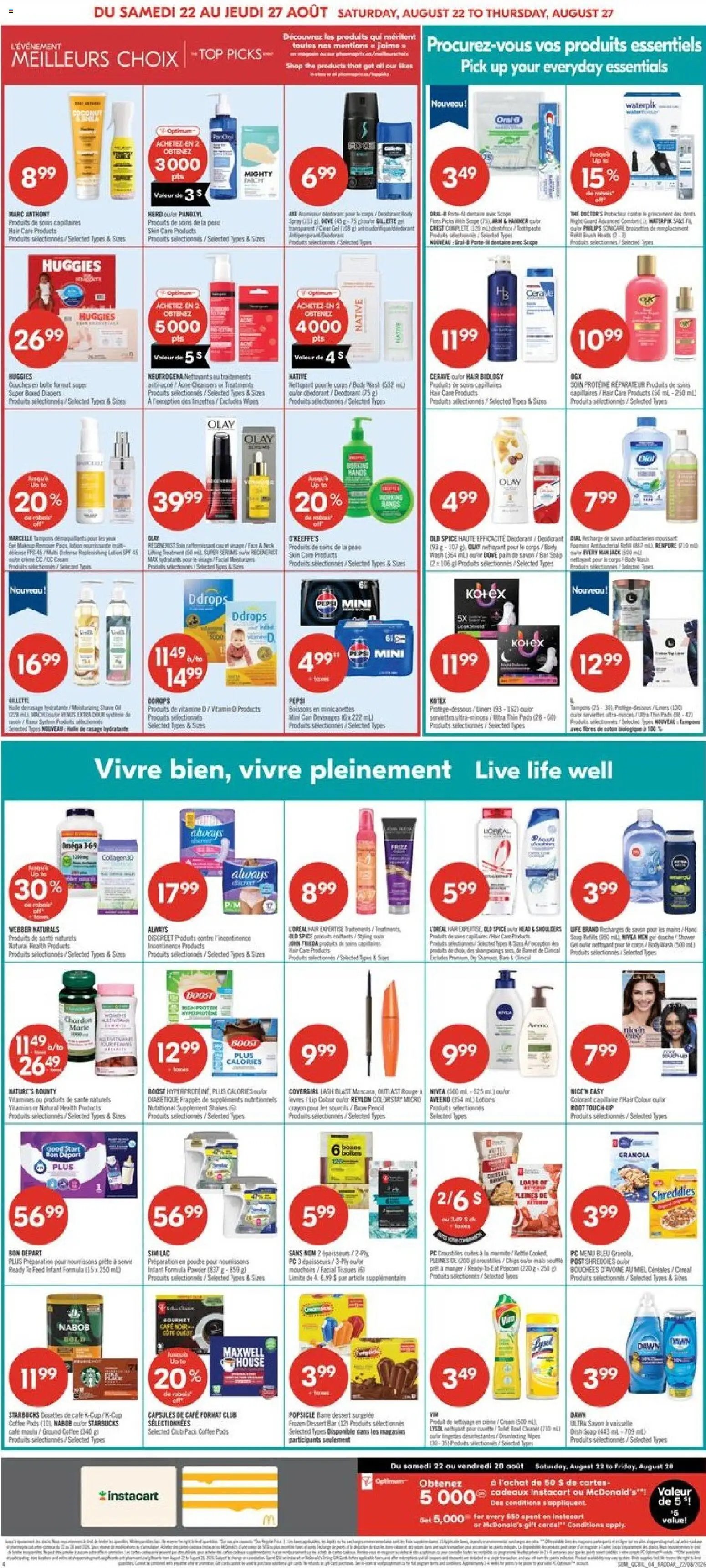 Pharmaprix weekly flyer / circulaire