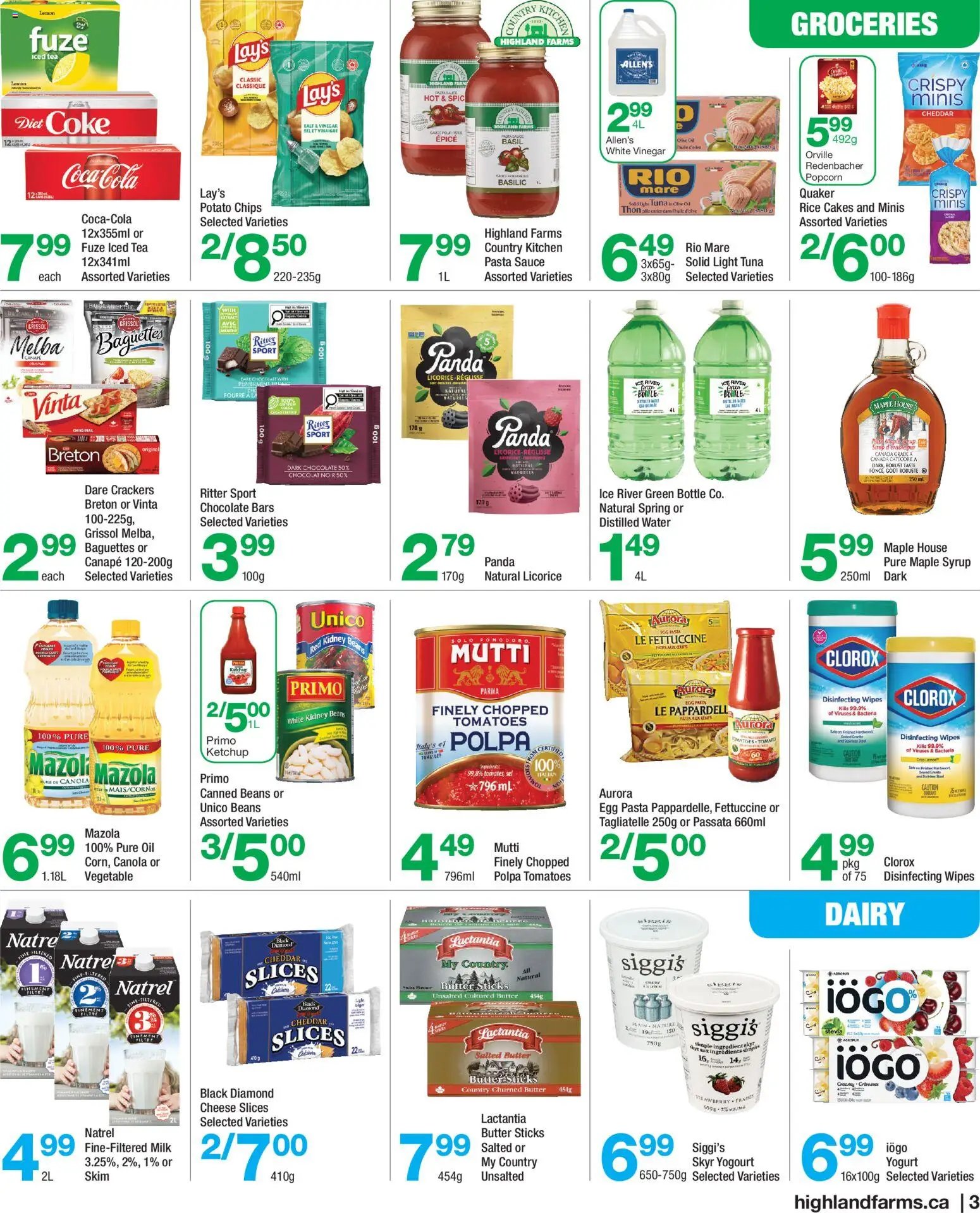 Highland Farms weekly flyer / circulaire