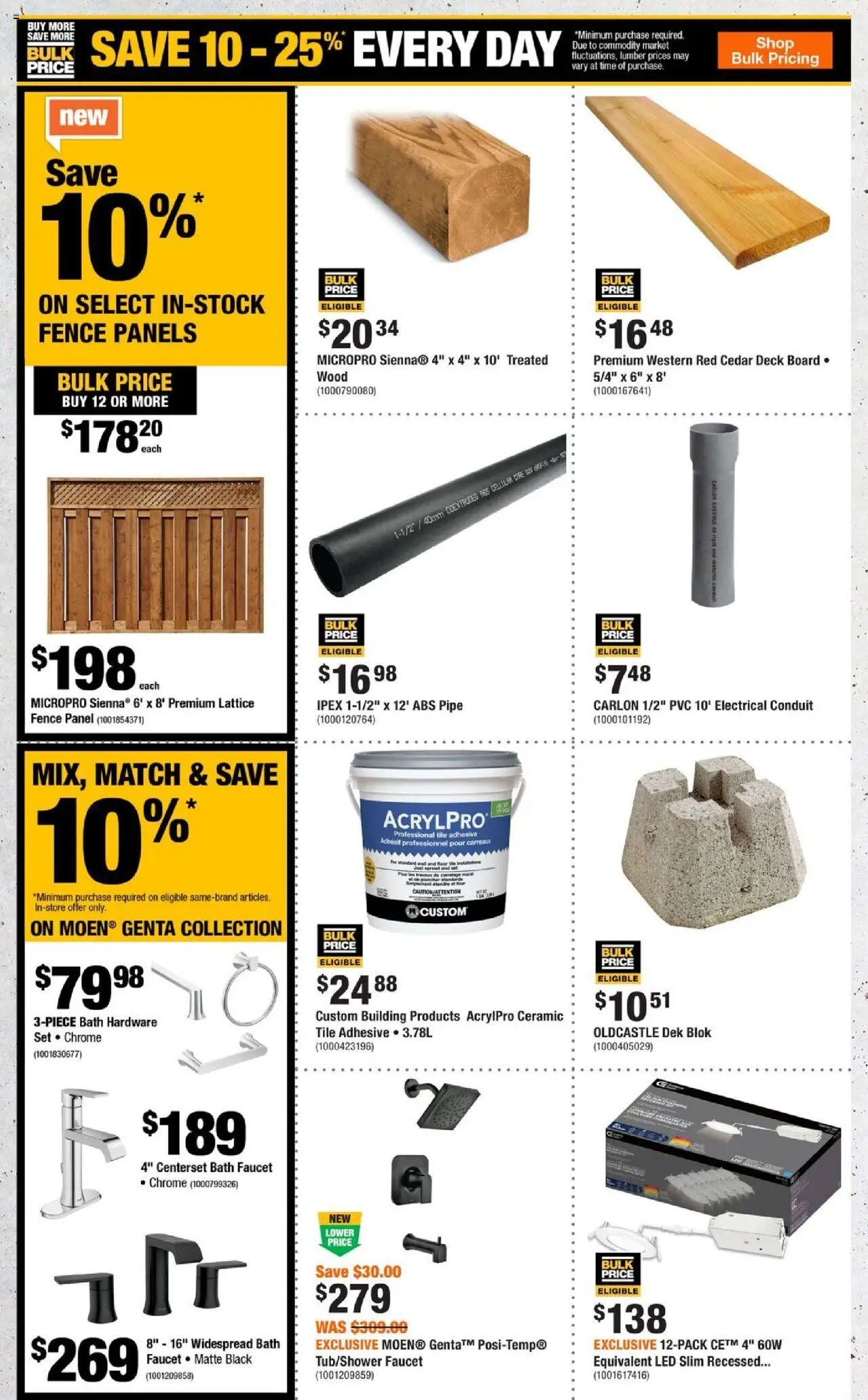 Home Depot flyer - QC