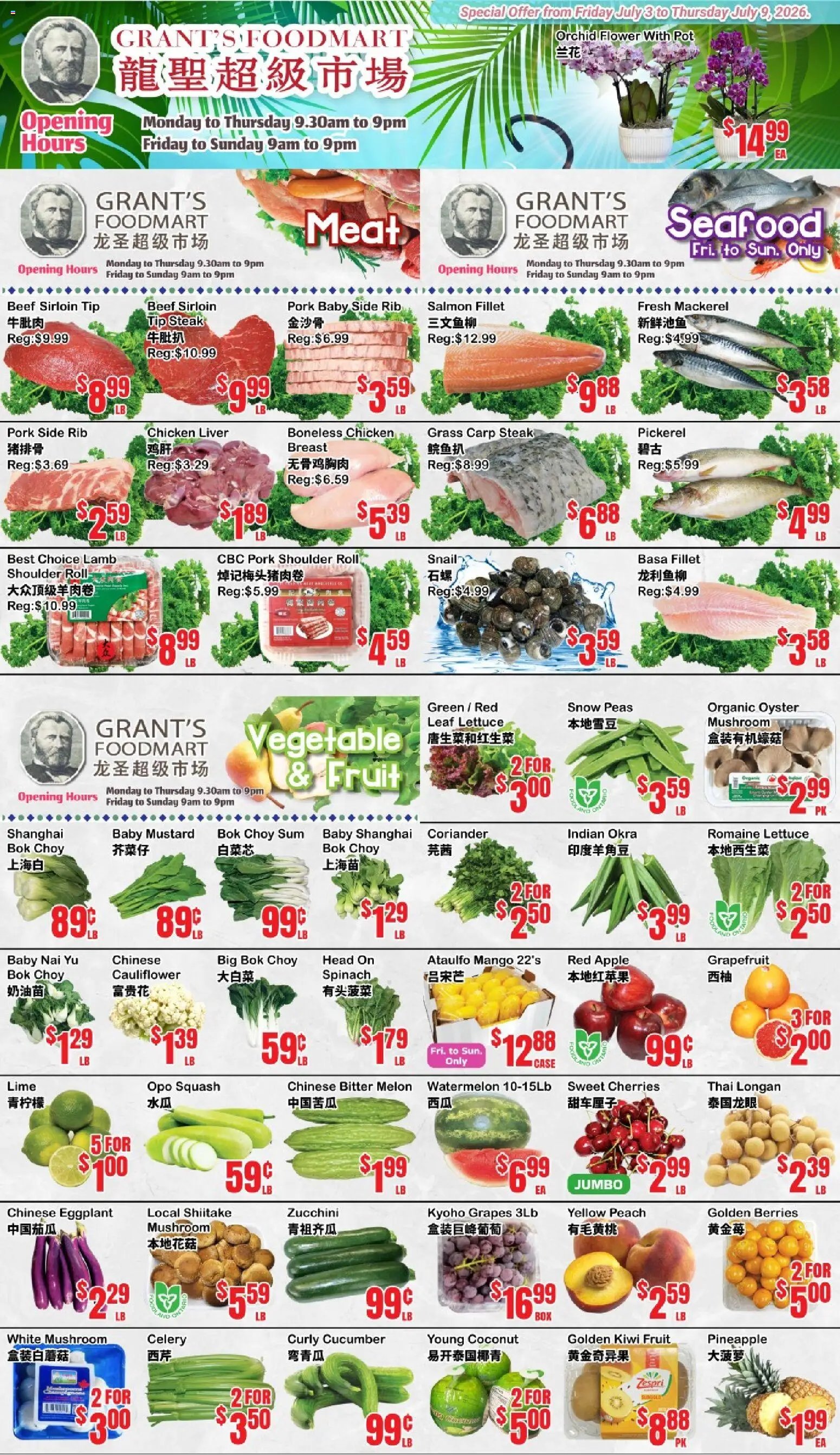 Oceans weekly flyer - Grant’s Foodmart