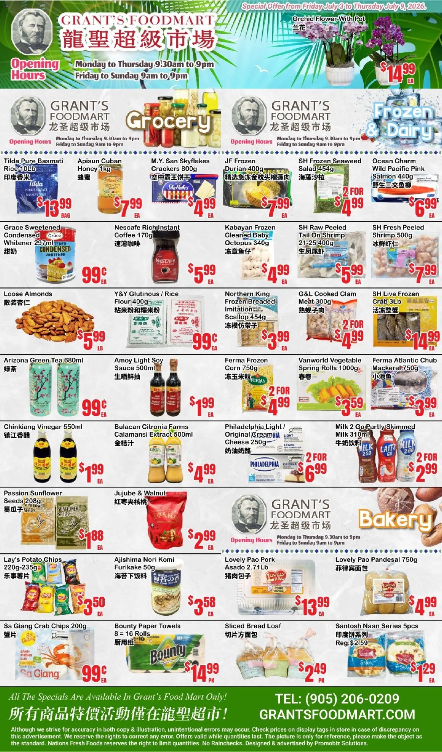 Oceans weekly flyer - Grant’s Foodmart