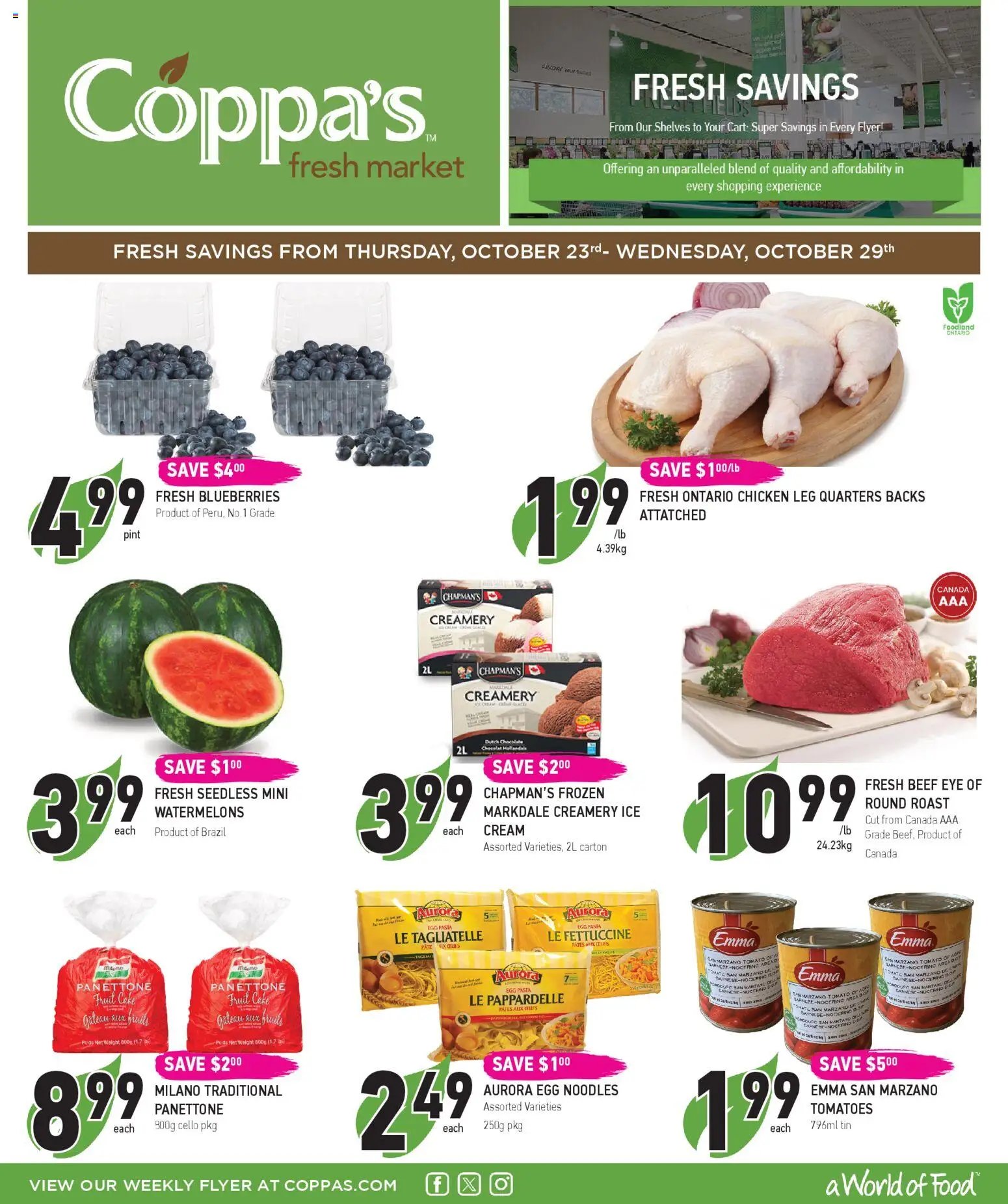 Coppas Fresh Market weekly flyer / circulaire
