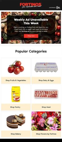 Fortinos weekly flyer / circulaire