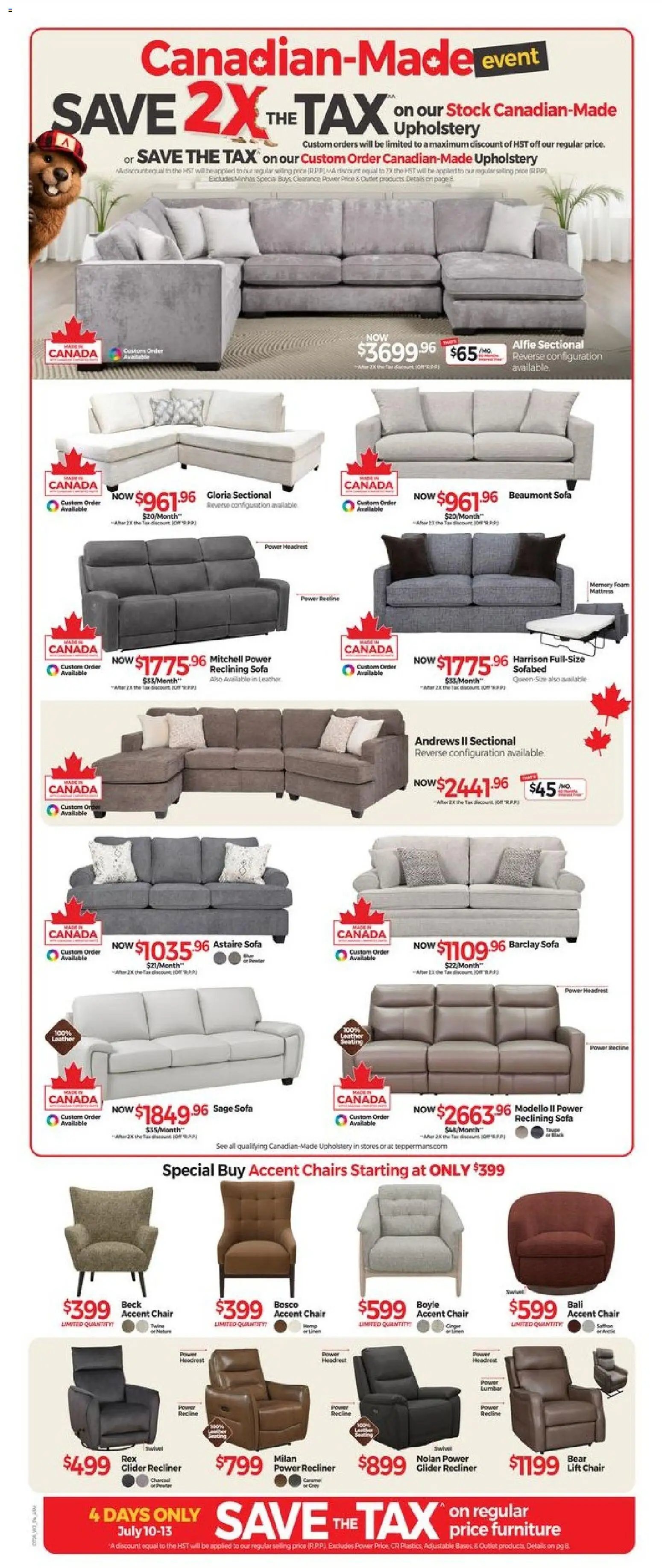 Tepperman's weekly flyer / circulaire
