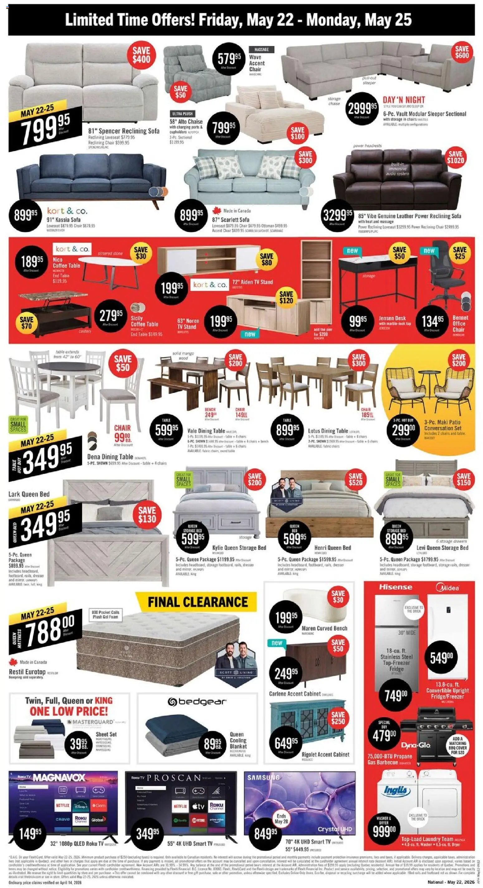 The Brick weekly flyer / circulaire (2026-05-22 - 2026-06-04) | 2