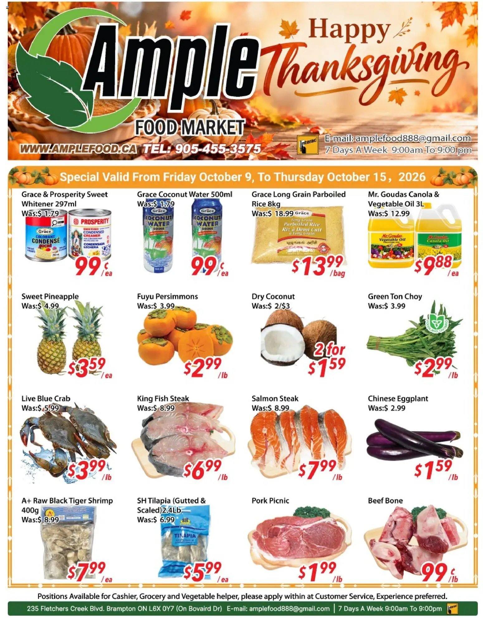 Ample Food Market weekly flyer / circulaire