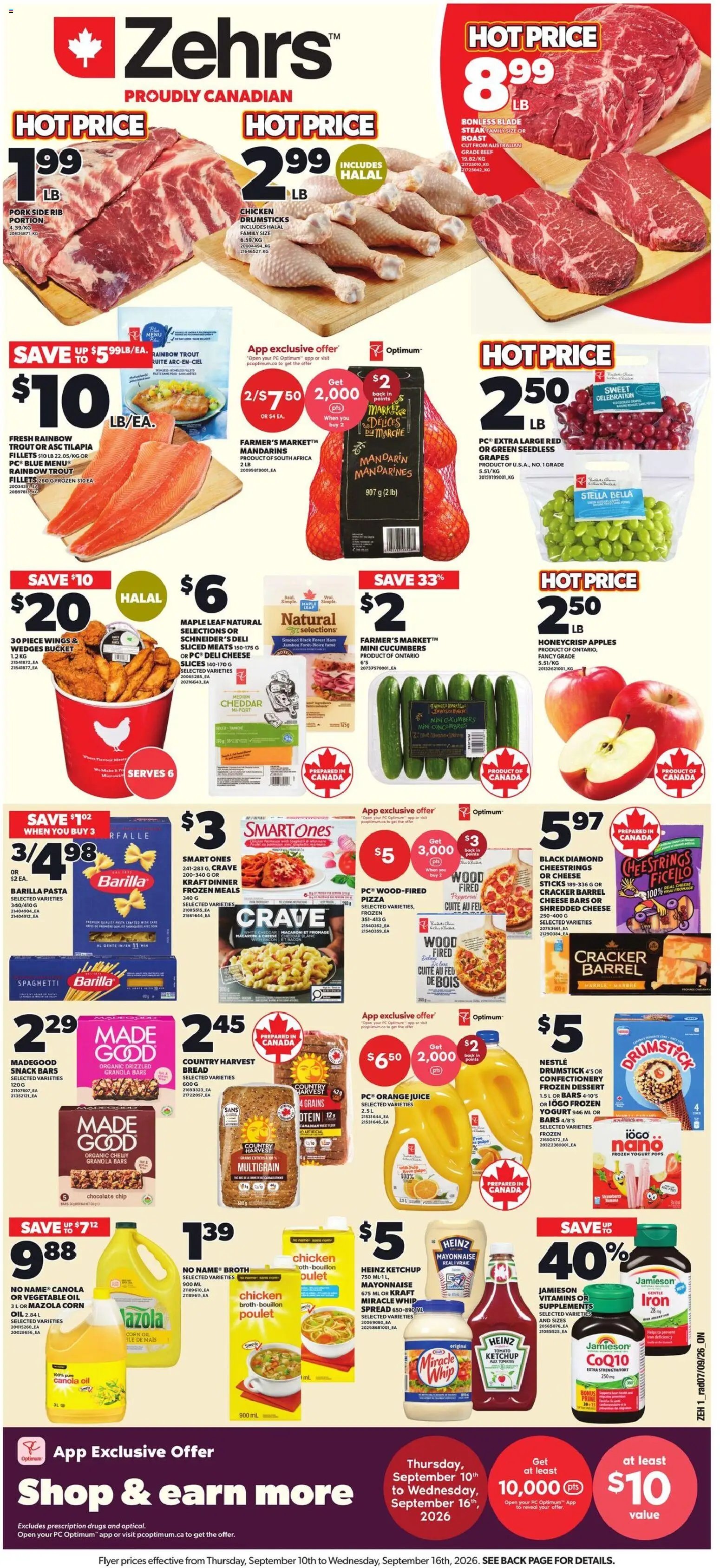 Zehrs weekly flyer / circulaire