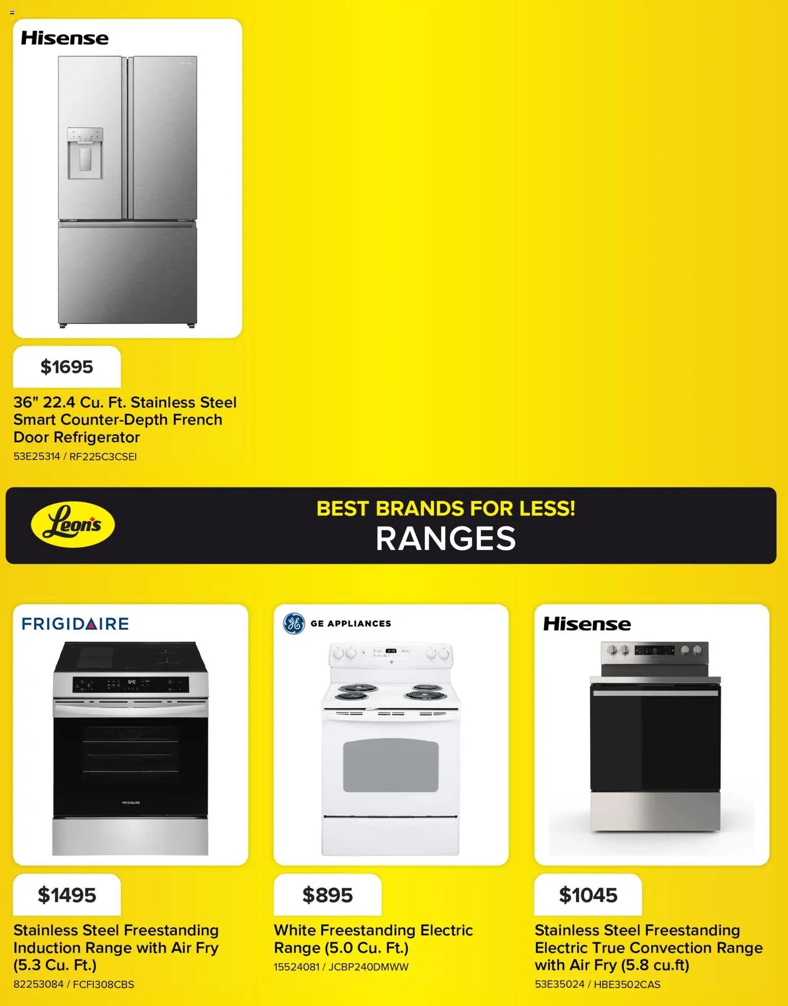 Leon's flyer - BBFL Appliances