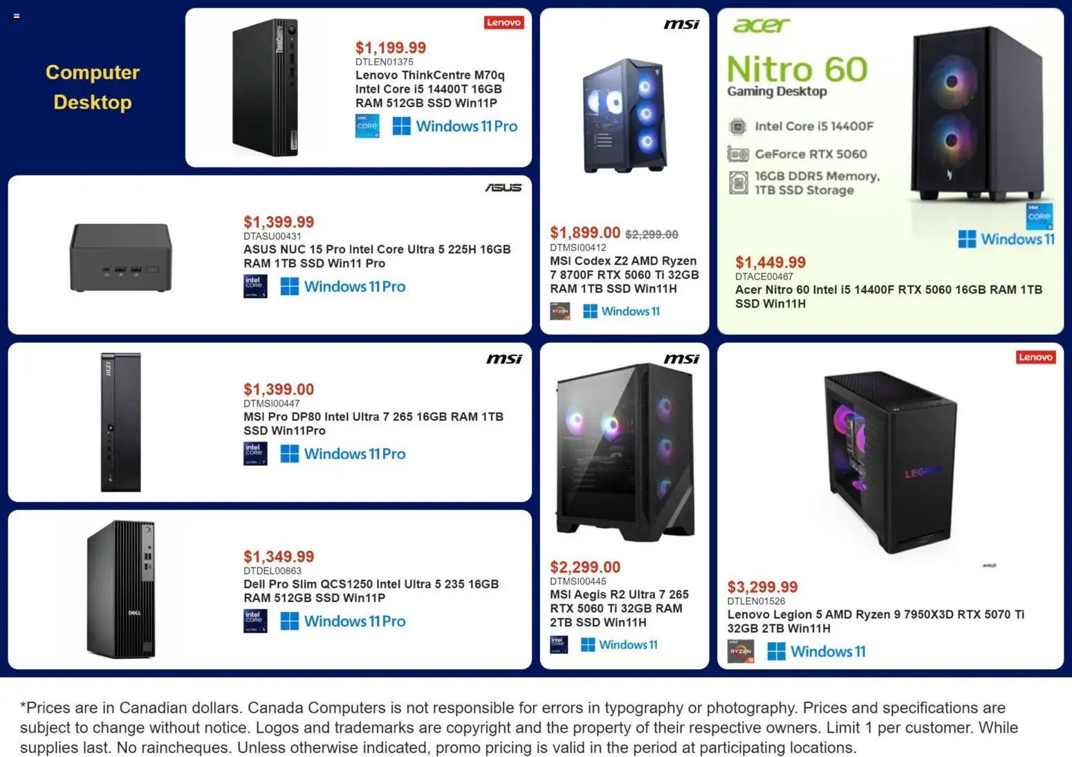 Canada Computers weekly flyer