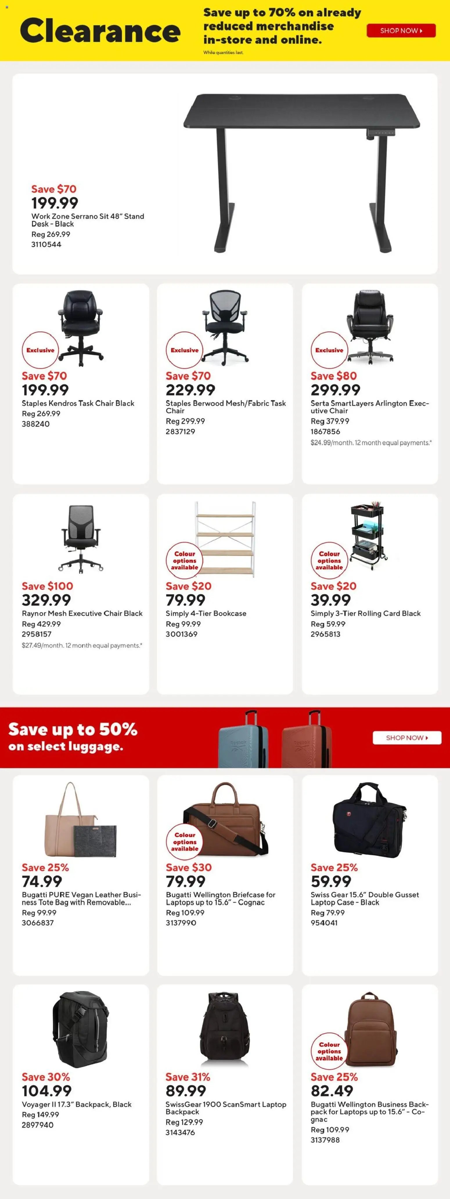 Staples weekly flyer / circulaire