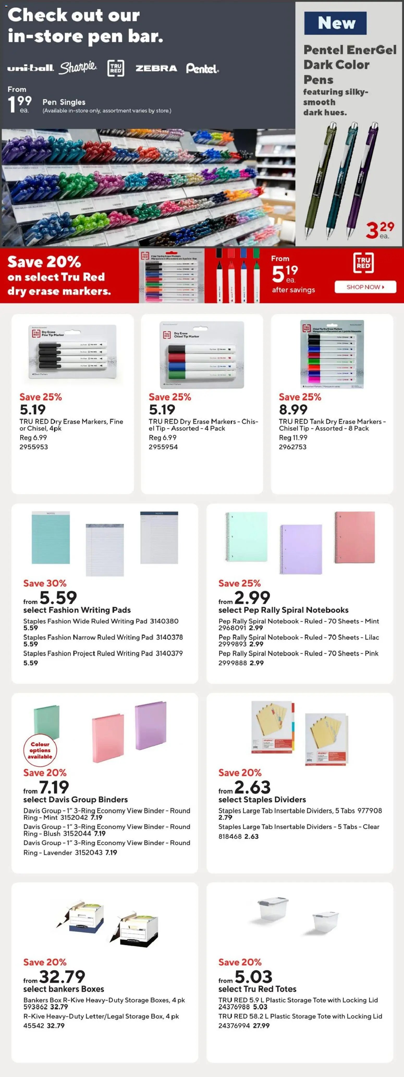 Staples weekly flyer / circulaire