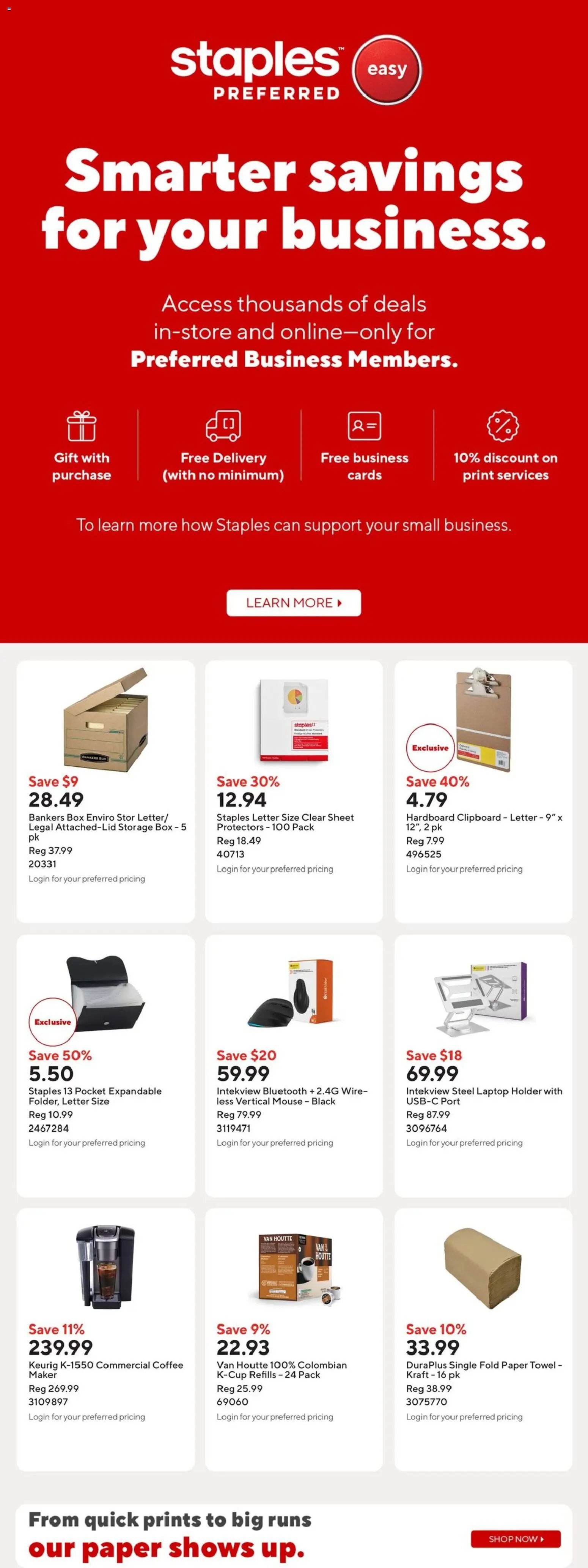 Staples weekly flyer / circulaire