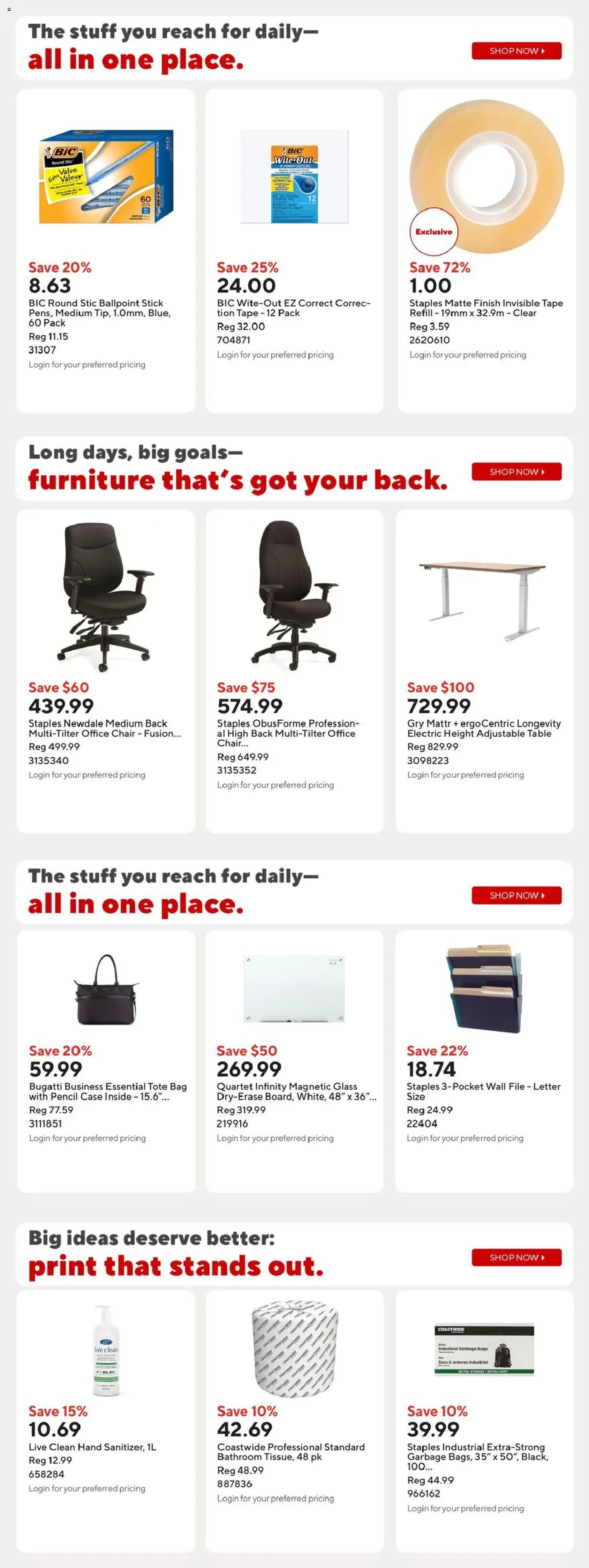 Staples weekly flyer / circulaire