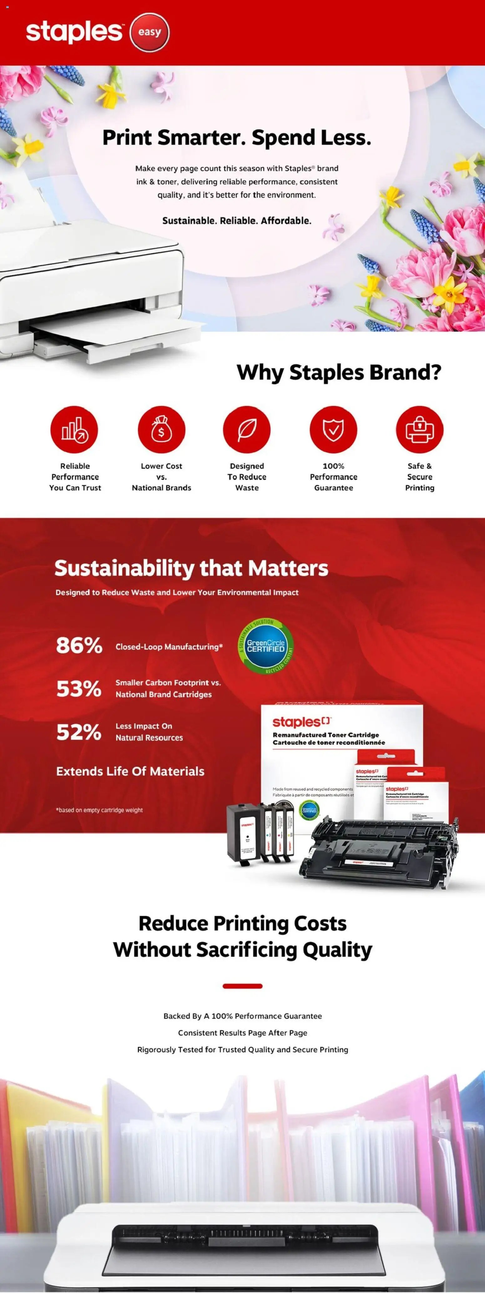 Staples weekly flyer / circulaire