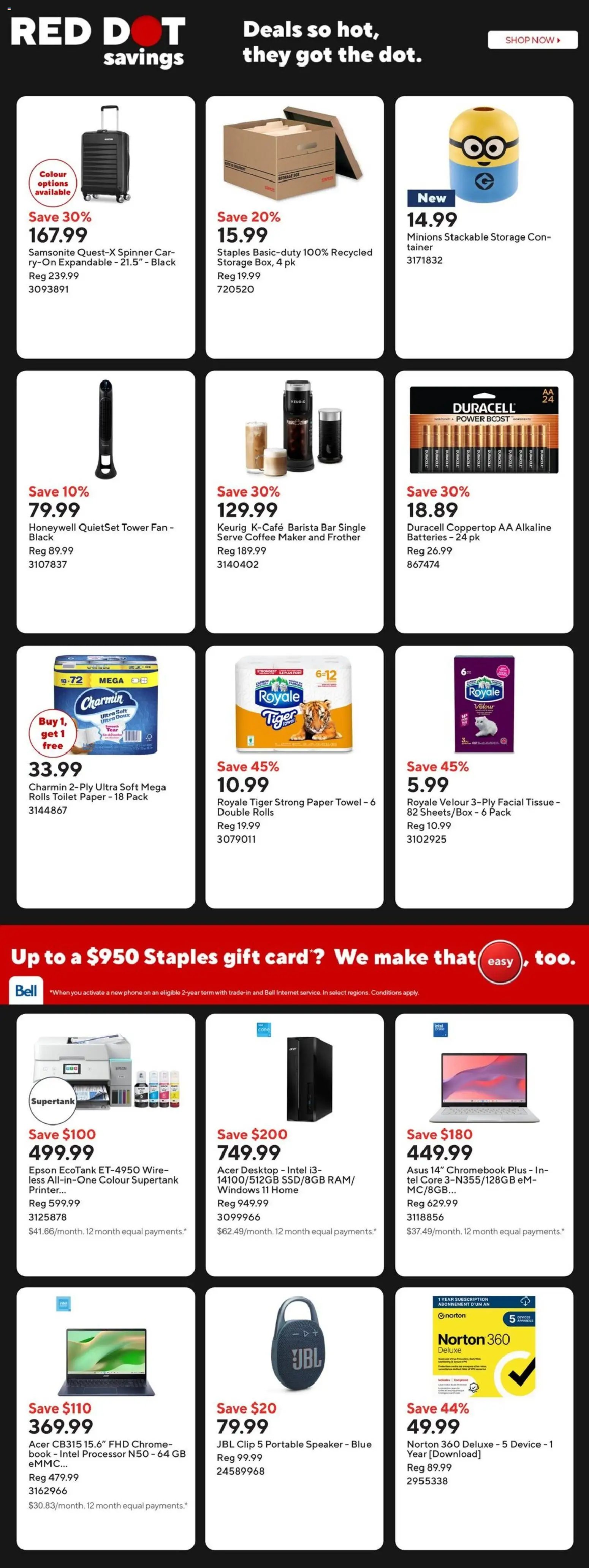 Staples weekly flyer / circulaire