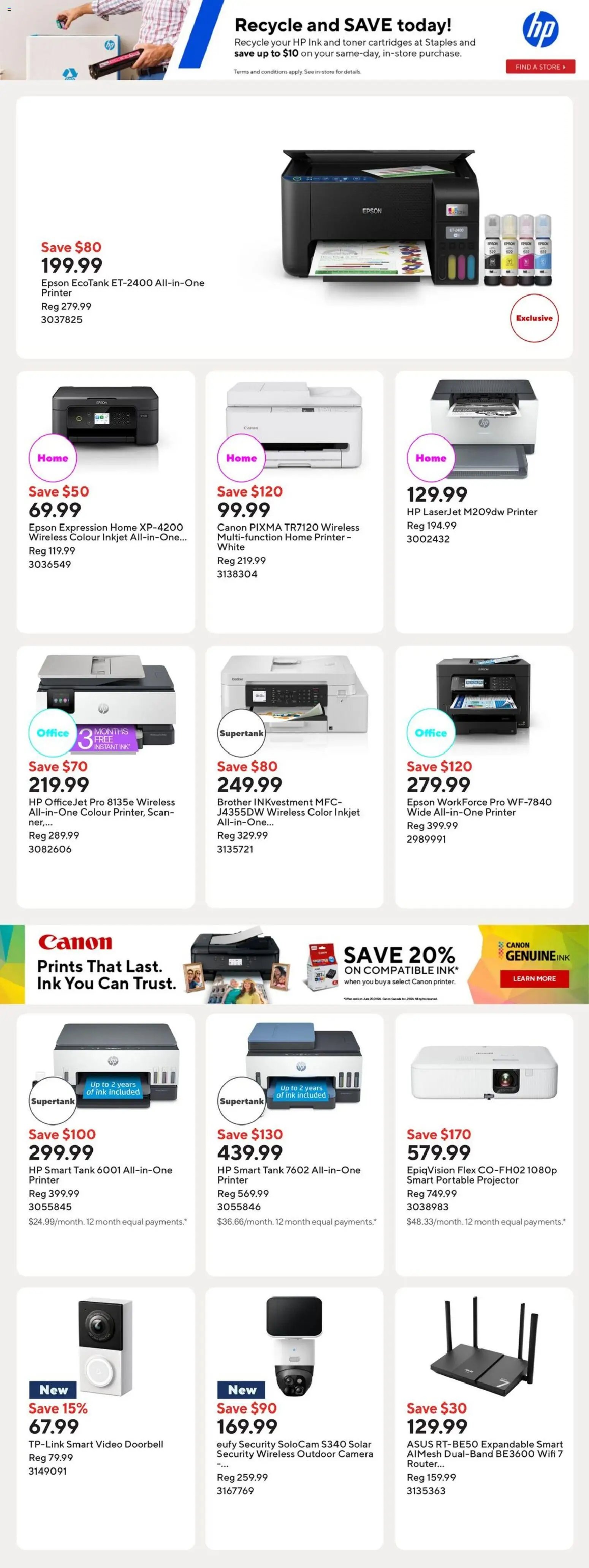 Staples weekly flyer / circulaire