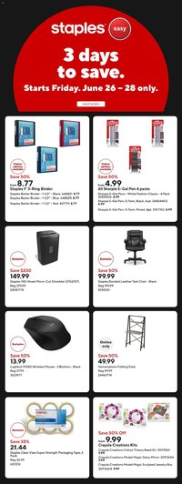 Staples weekly flyer / circulaire