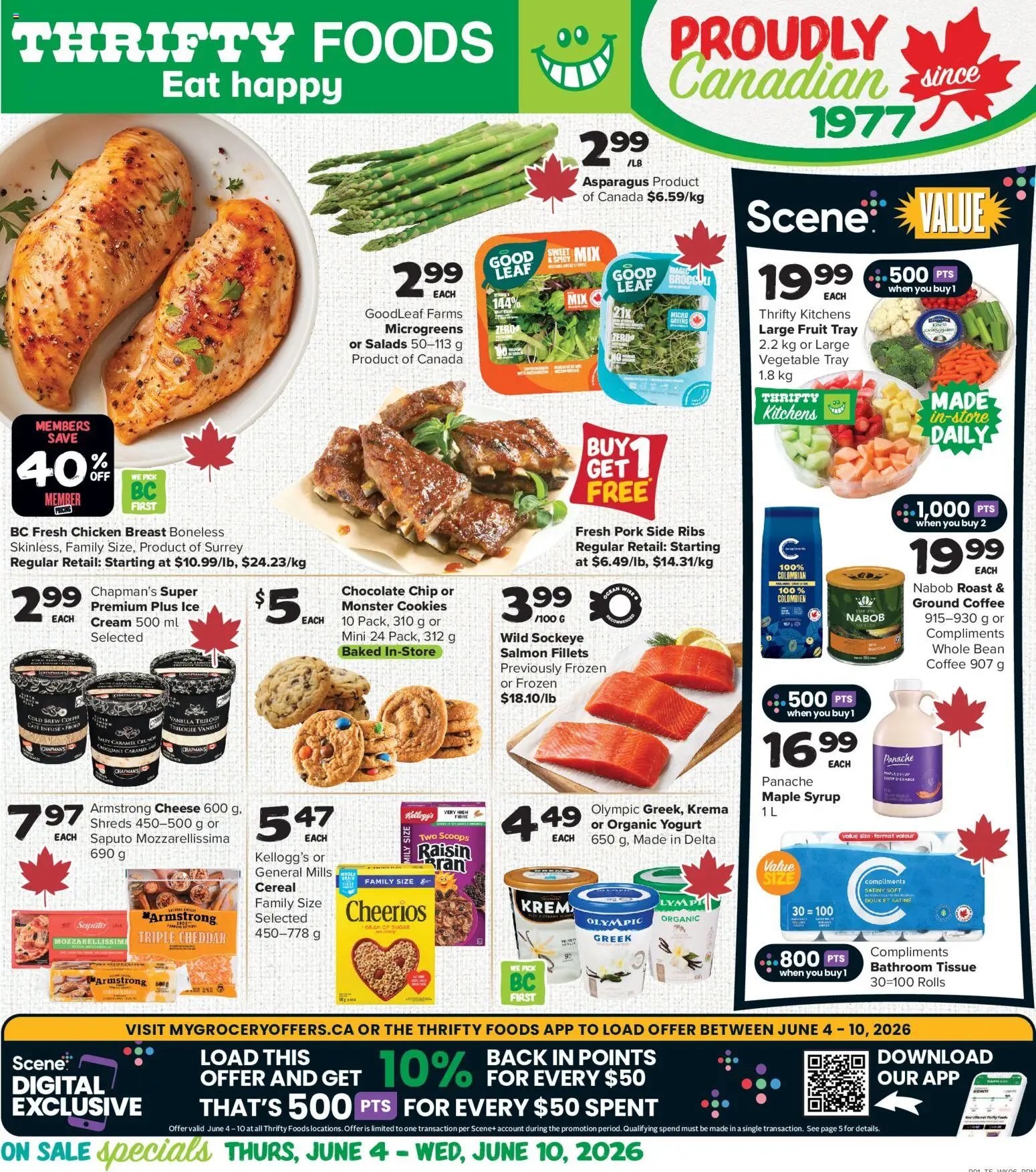 Thrifty Foods weekly flyer / circulaire