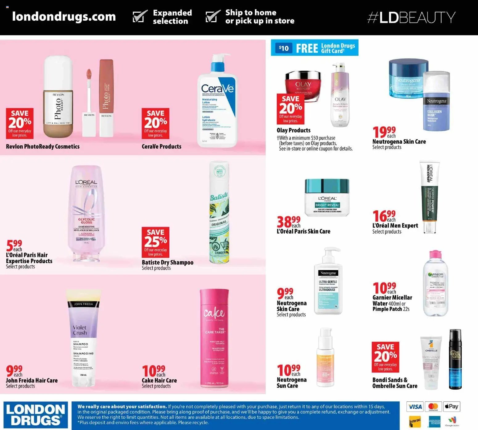 London Drugs flyer - Beauty Insert