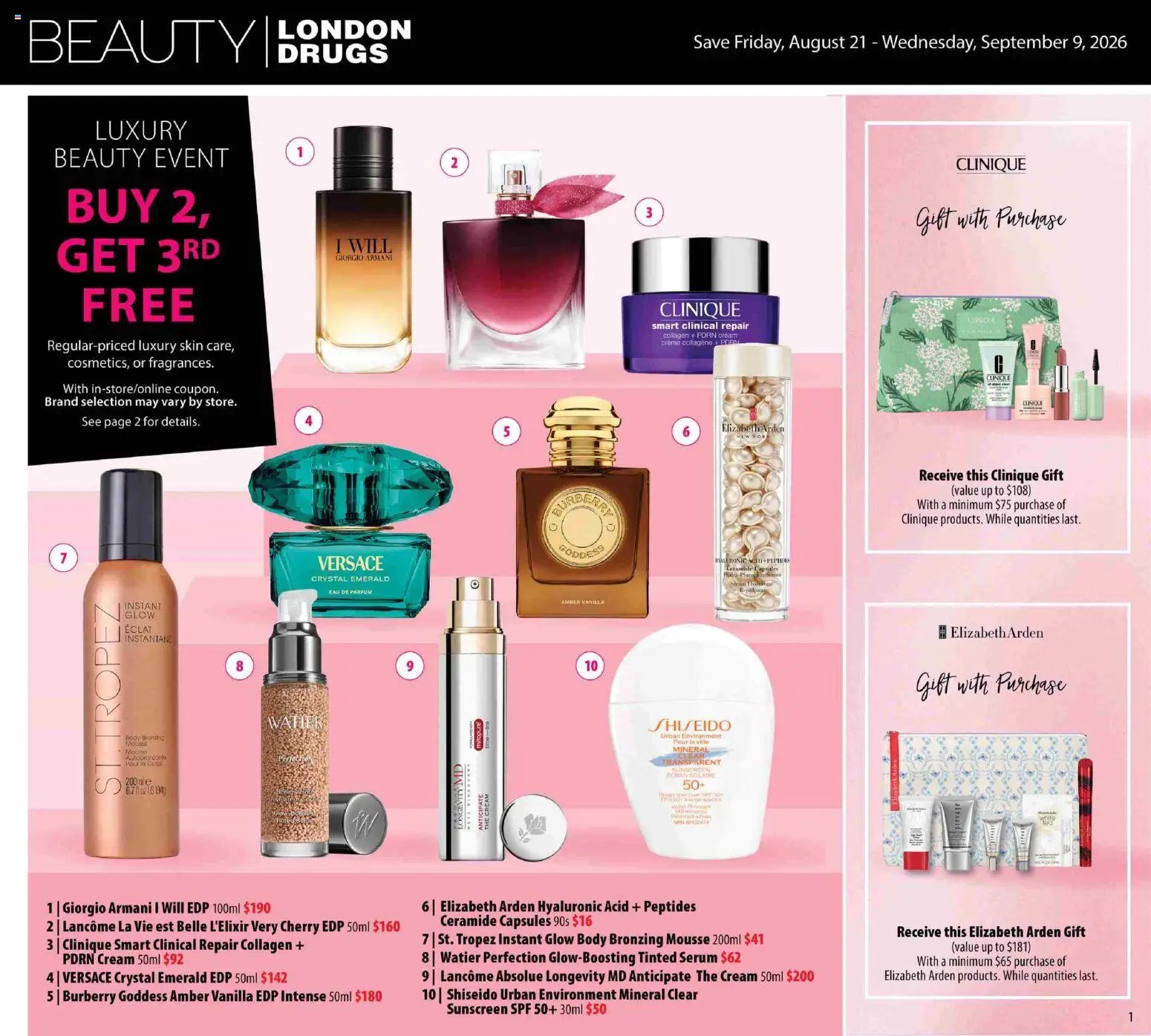 London Drugs flyer - Beauty Insert
