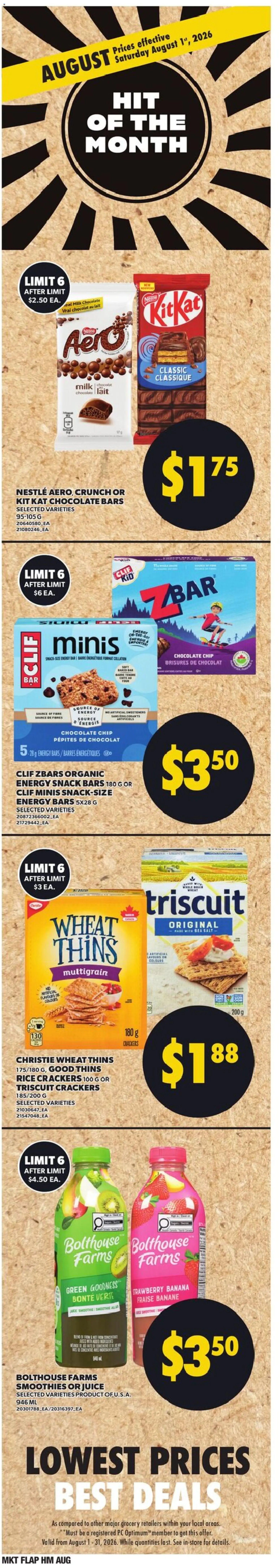 Zehrs weekly flyer / circulaire