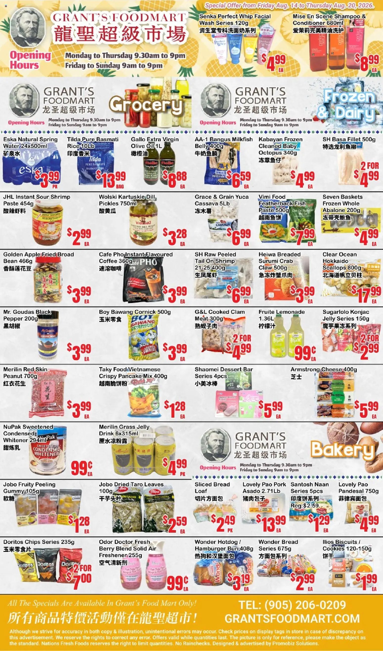 Oceans weekly flyer - Grant’s Foodmart