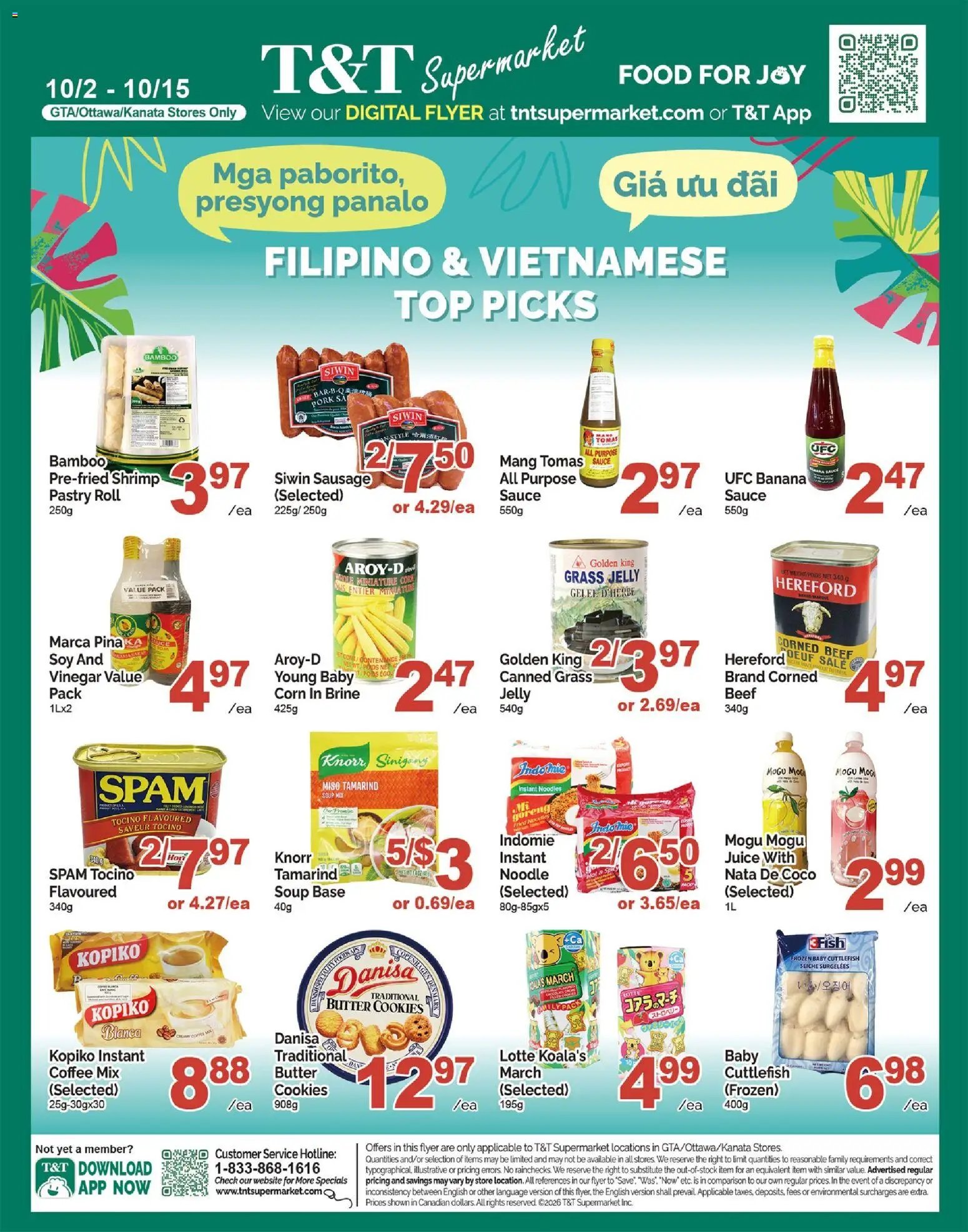 T&T Supermarket flyer - Filipino & Vietnamese Top Picks