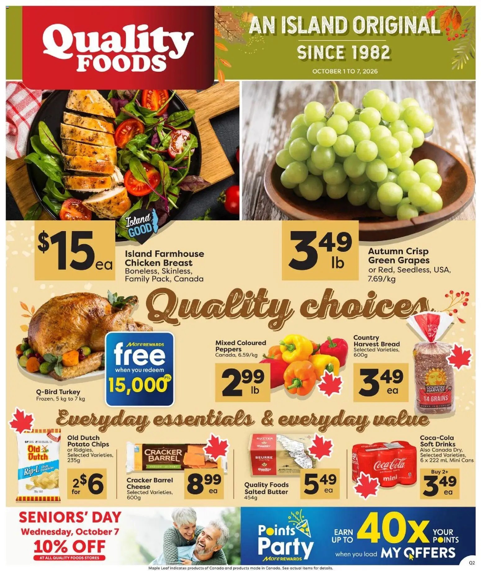 Quality Foods weekly flyer / circulaire