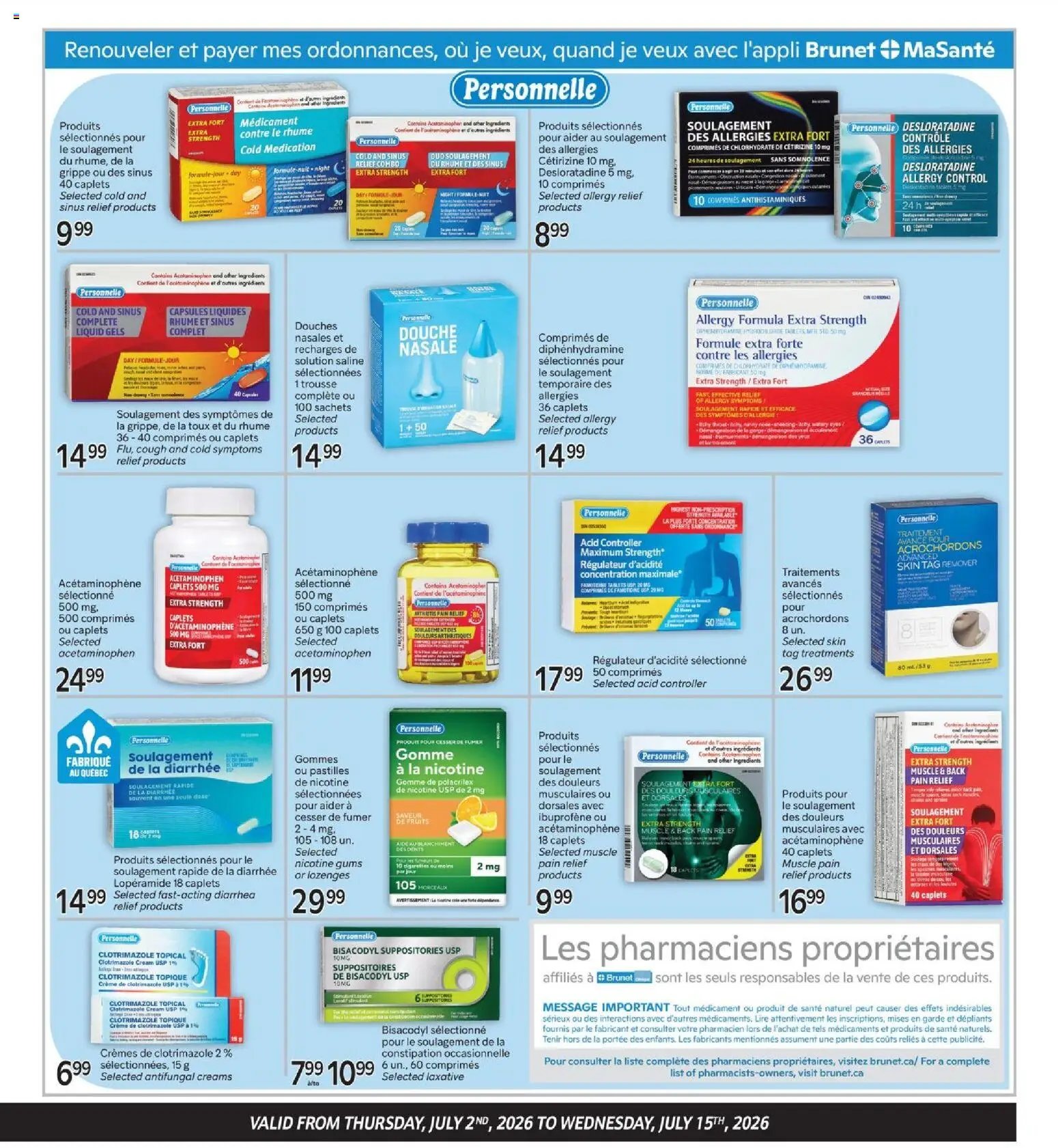 Brunet flyer - Clinique