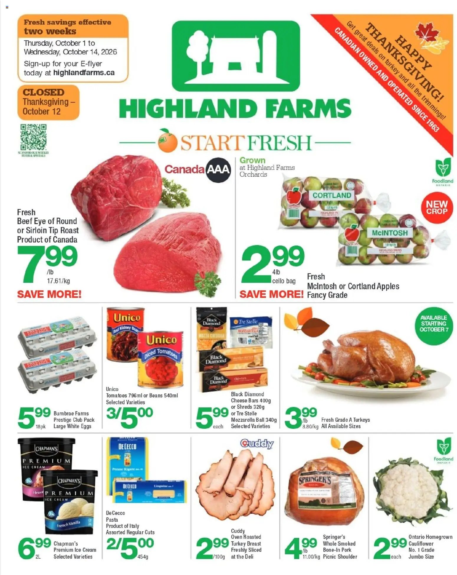 Highland Farms weekly flyer / circulaire