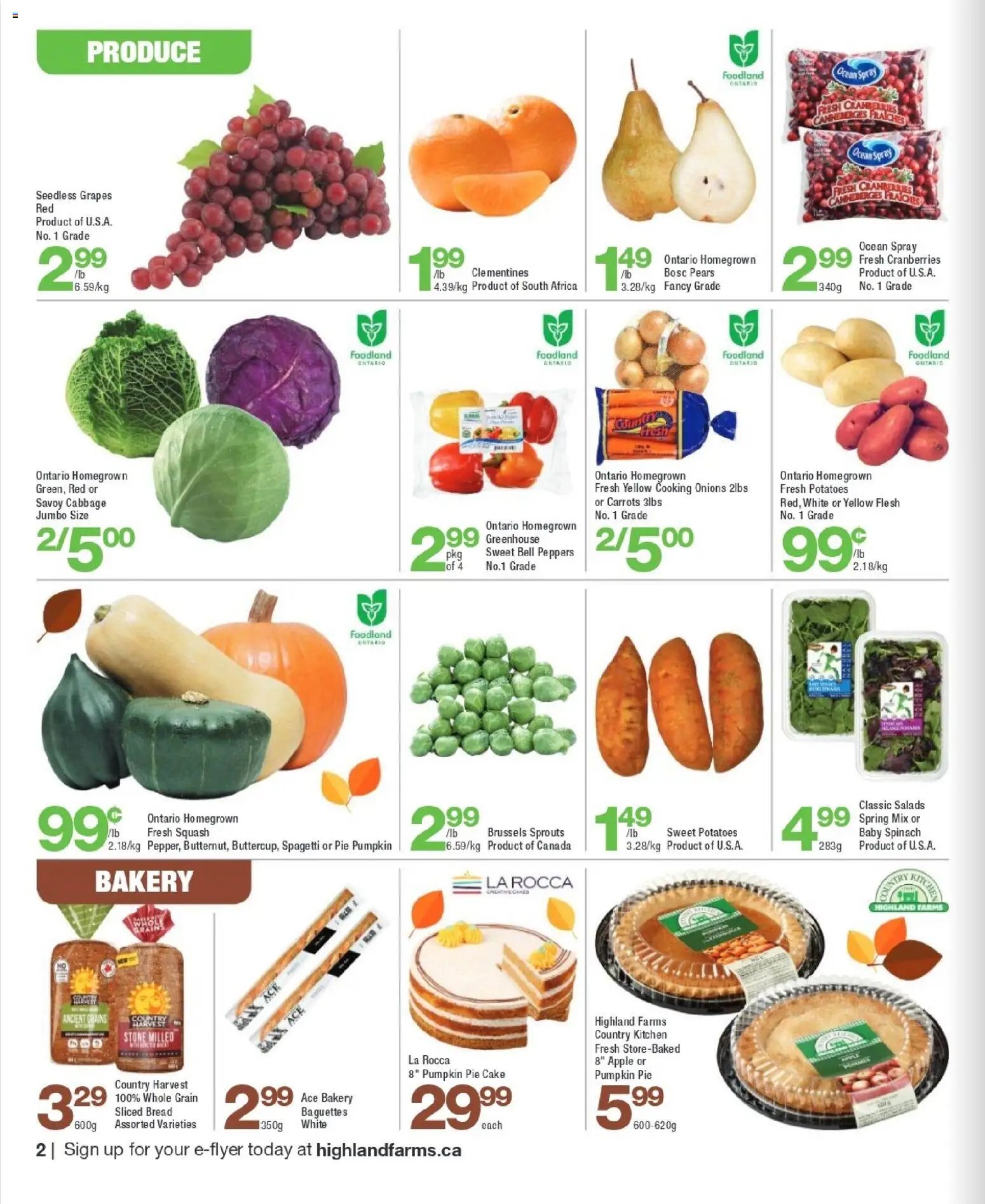 Highland Farms weekly flyer / circulaire