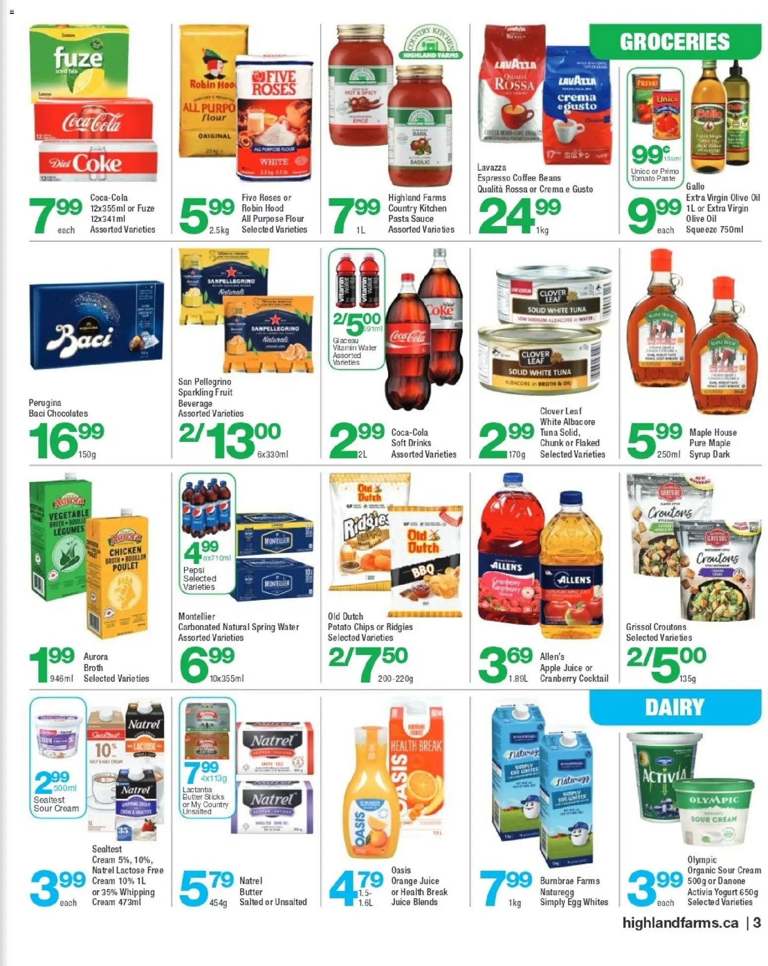 Highland Farms weekly flyer / circulaire