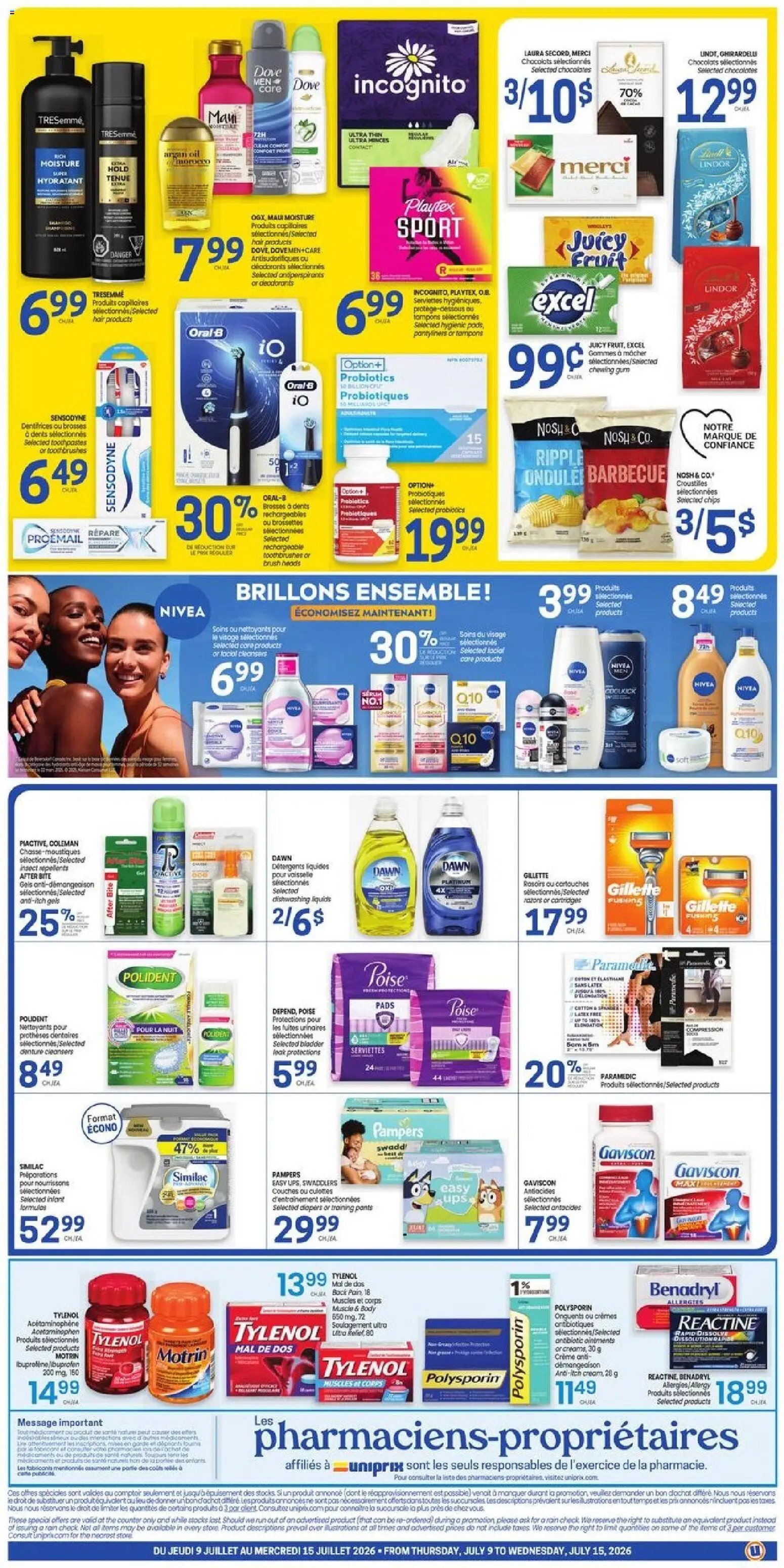 Uniprix weekly flyer / circulaire