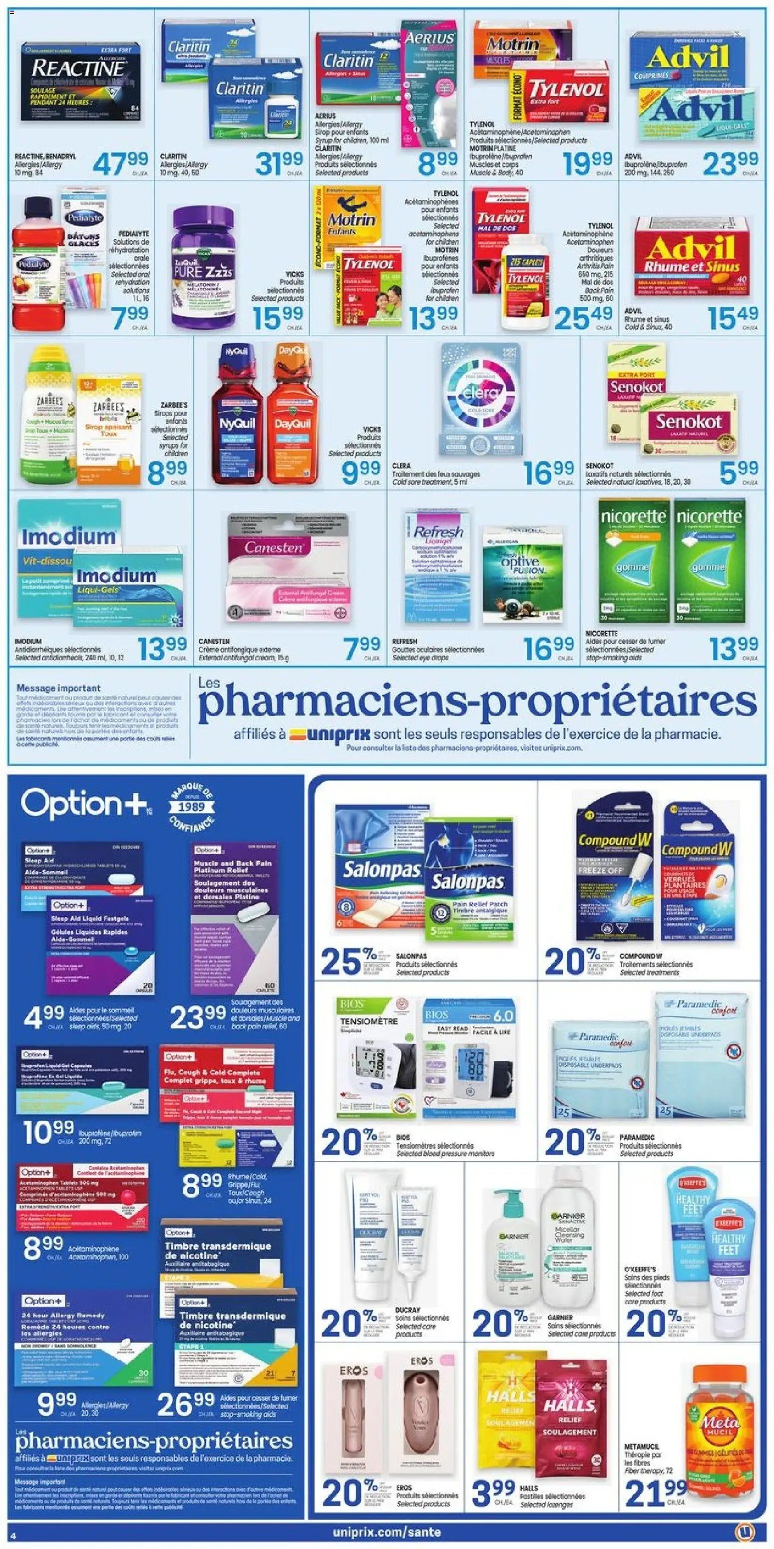 Uniprix weekly flyer / circulaire