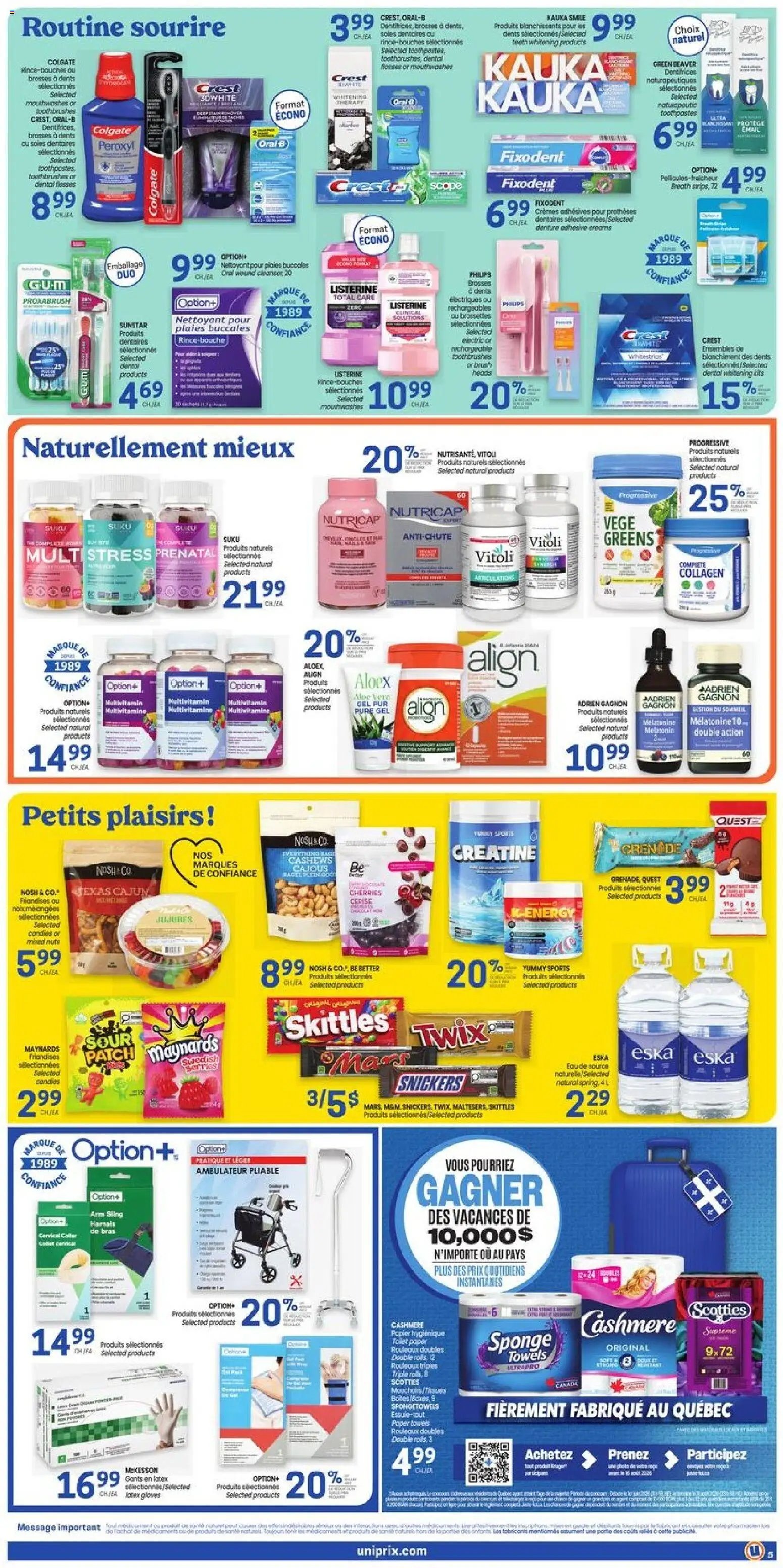 Uniprix weekly flyer / circulaire
