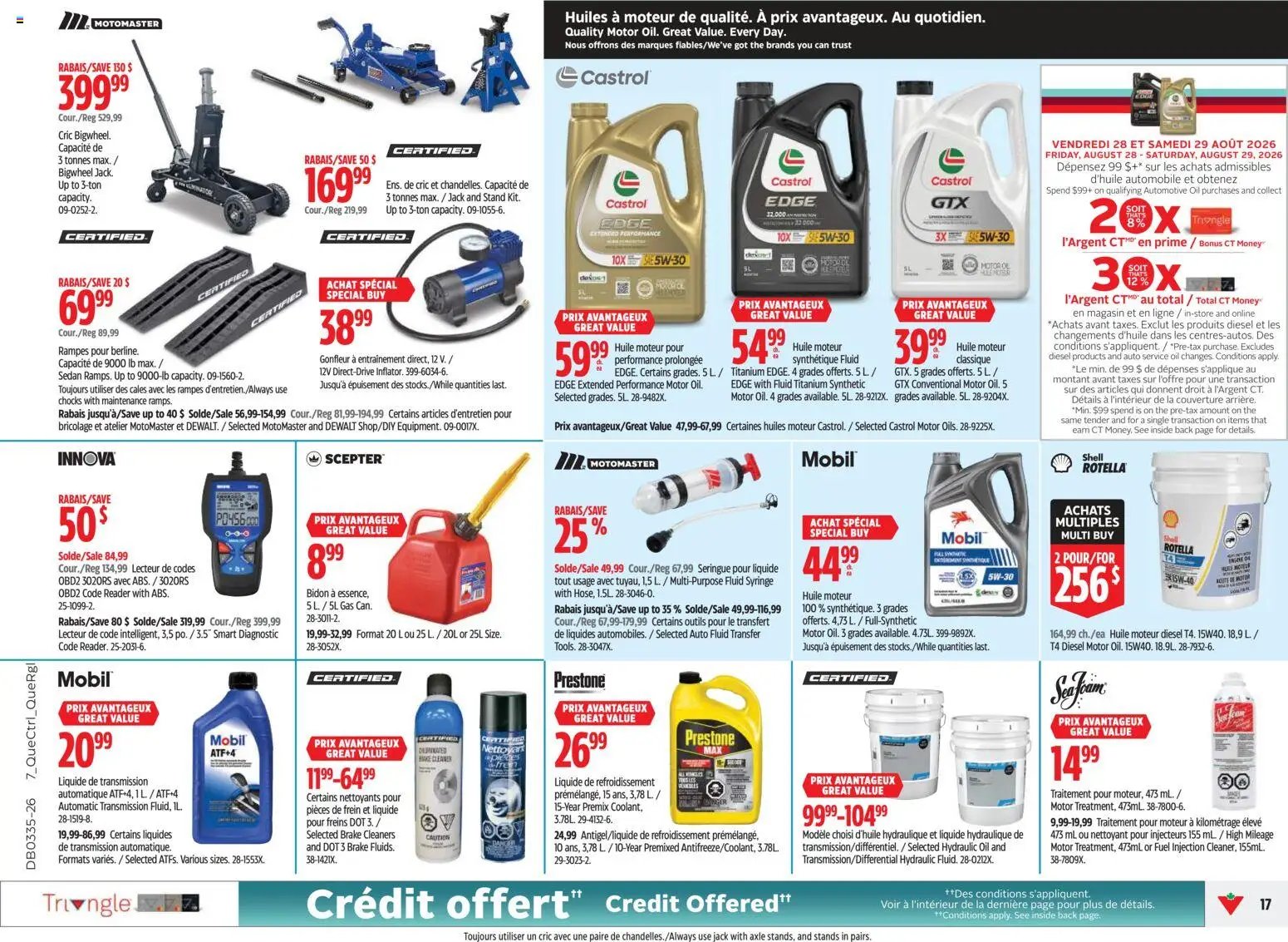 Canadian Tire circulaire