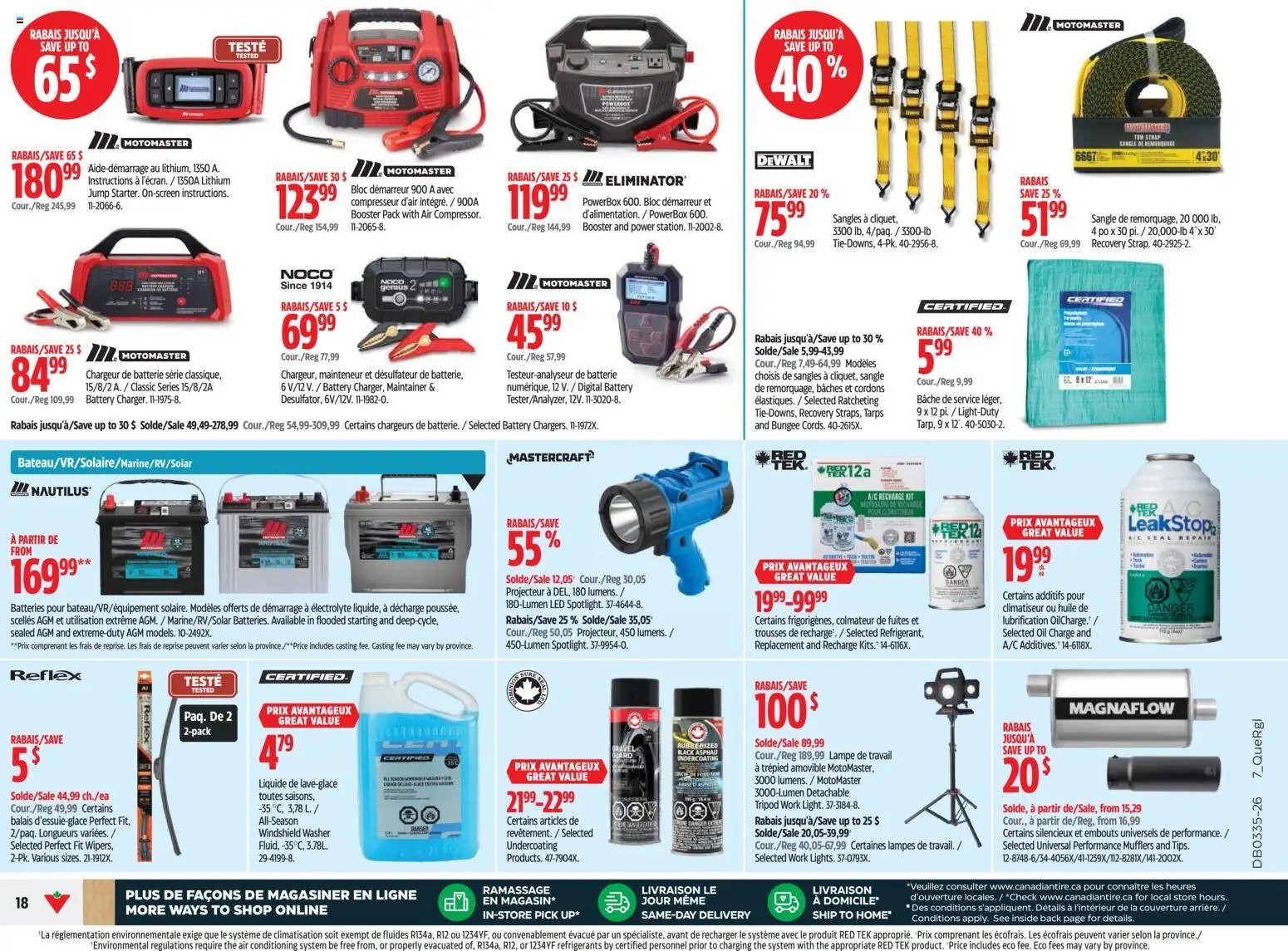 Canadian Tire circulaire