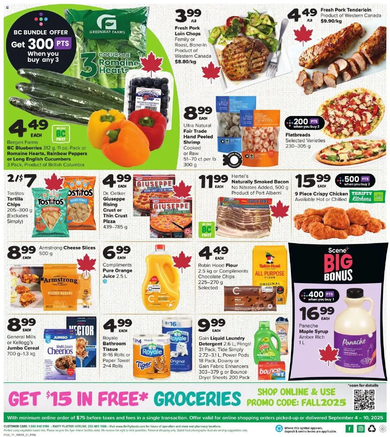 Thrifty Foods weekly flyer / circulaire