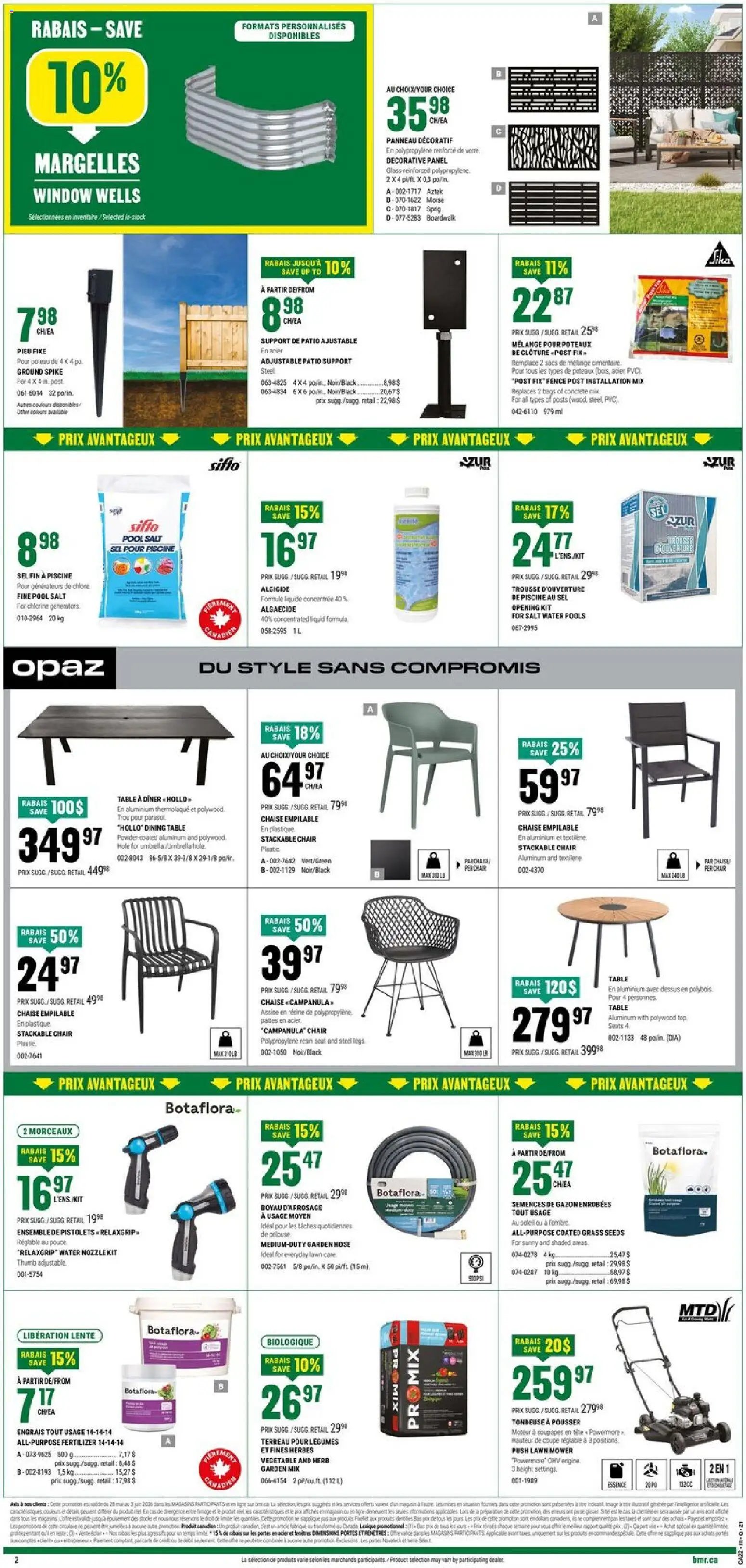 BMR weekly flyer / circulaire