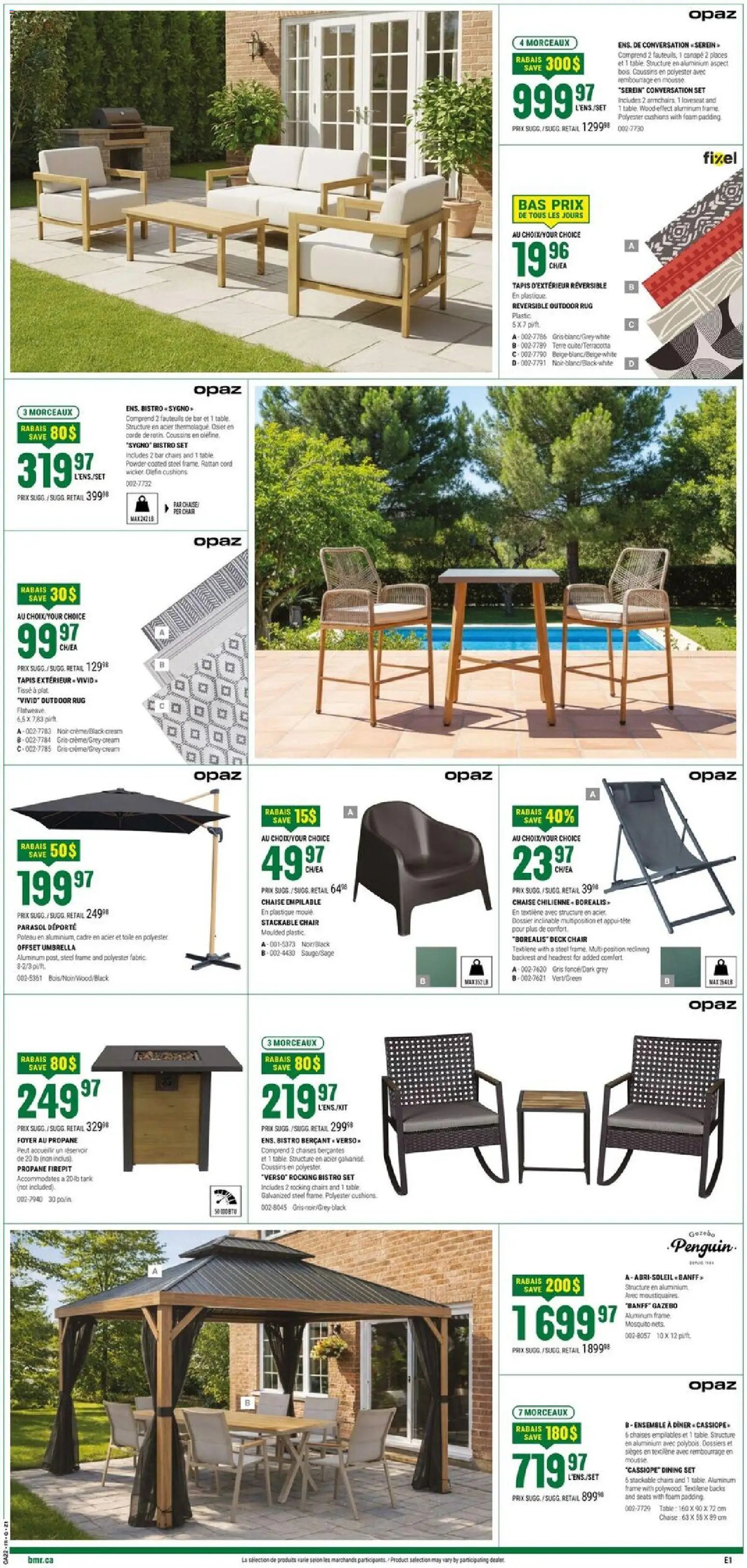 BMR weekly flyer / circulaire