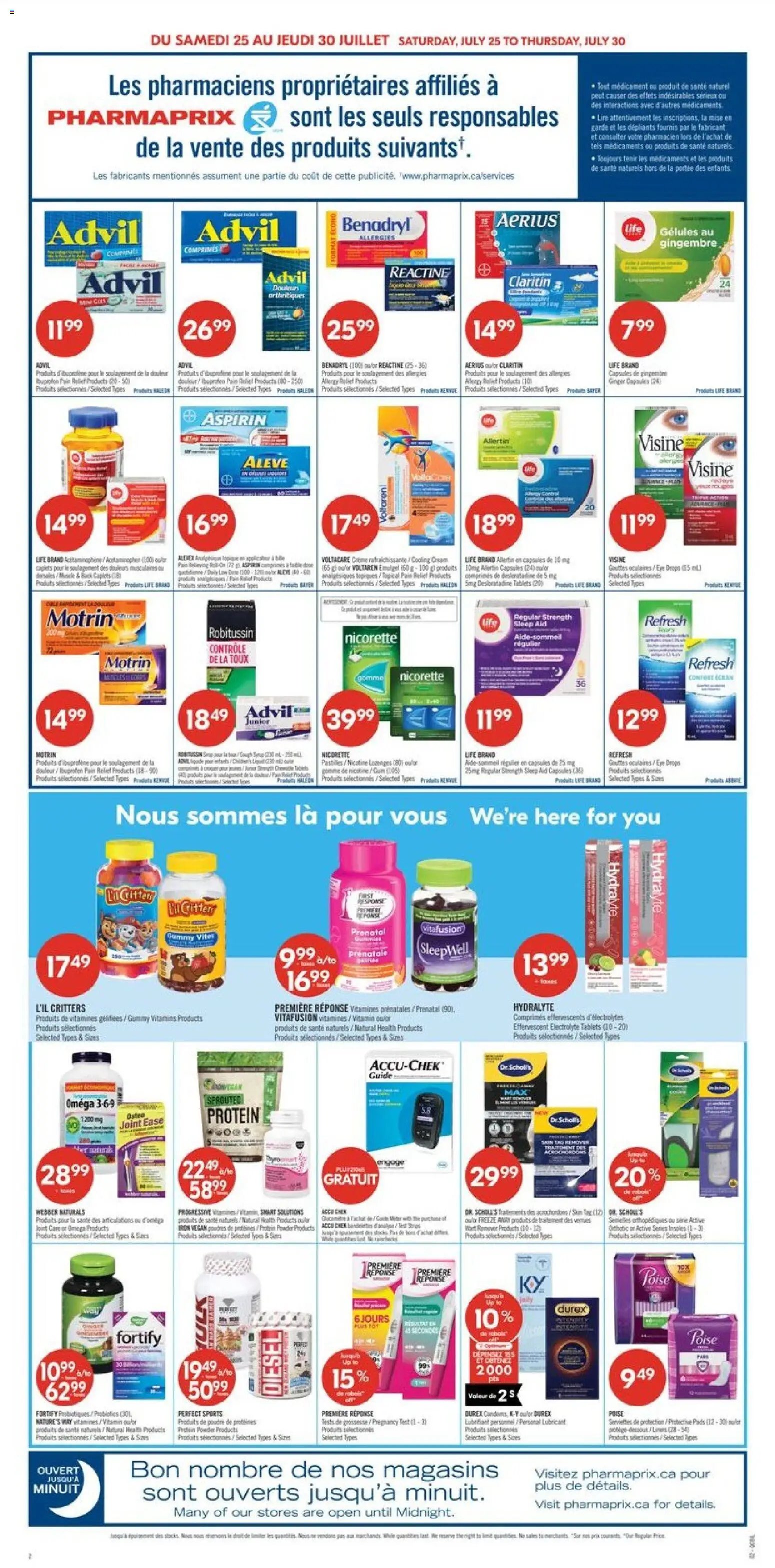 Pharmaprix weekly flyer / circulaire