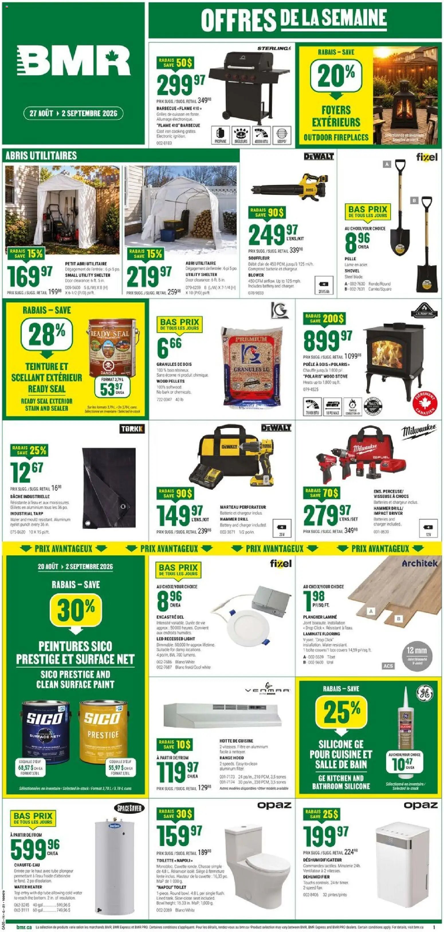 BMR weekly flyer / circulaire