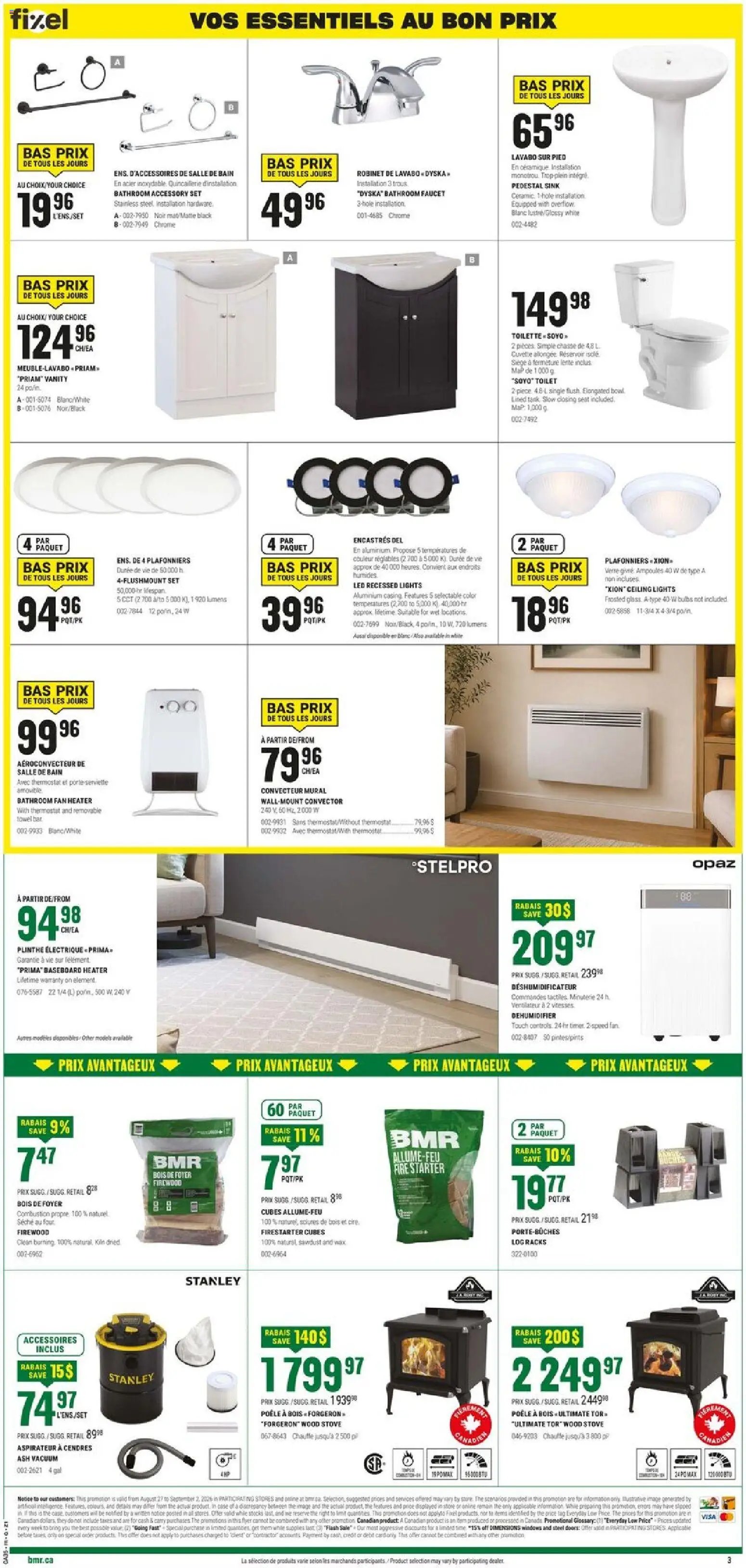 BMR weekly flyer / circulaire