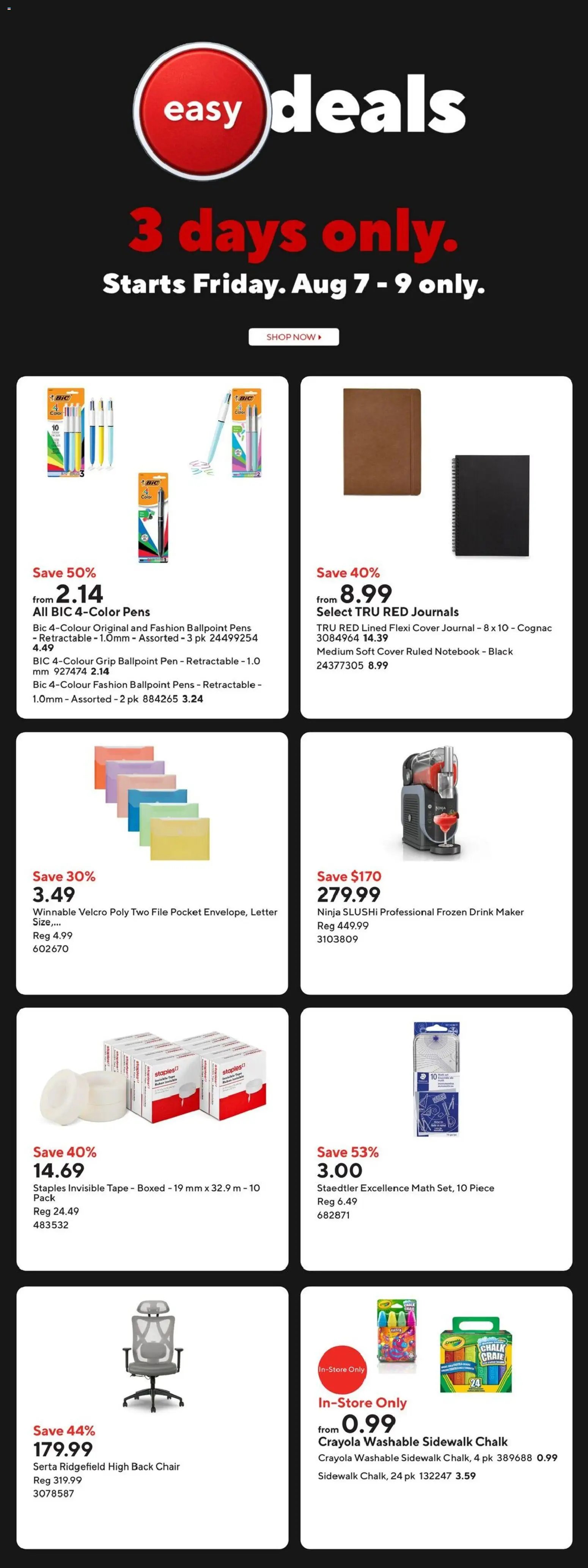 Staples weekly flyer / circulaire